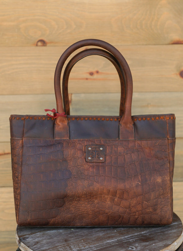 Catalina Croc Satchel Purse-Purses/Bags-Crooked Horn Company, Online Women's Fashion Boutique in San Tan Valley, Arizona 85140