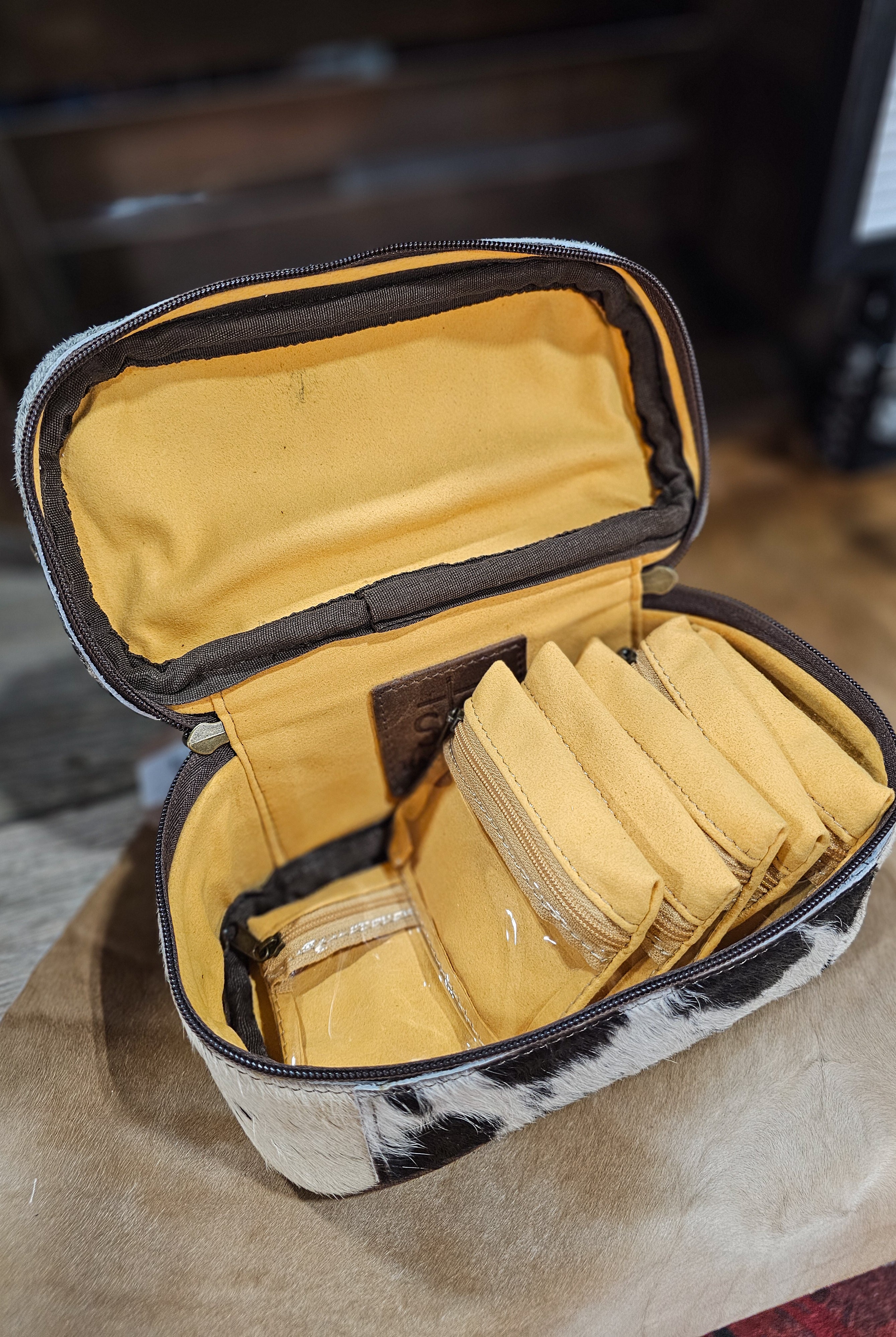 Cowhide Jewelry Organizer-Purses/Bags-Crooked Horn Company, Online Women's Fashion Boutique in San Tan Valley, Arizona 85140