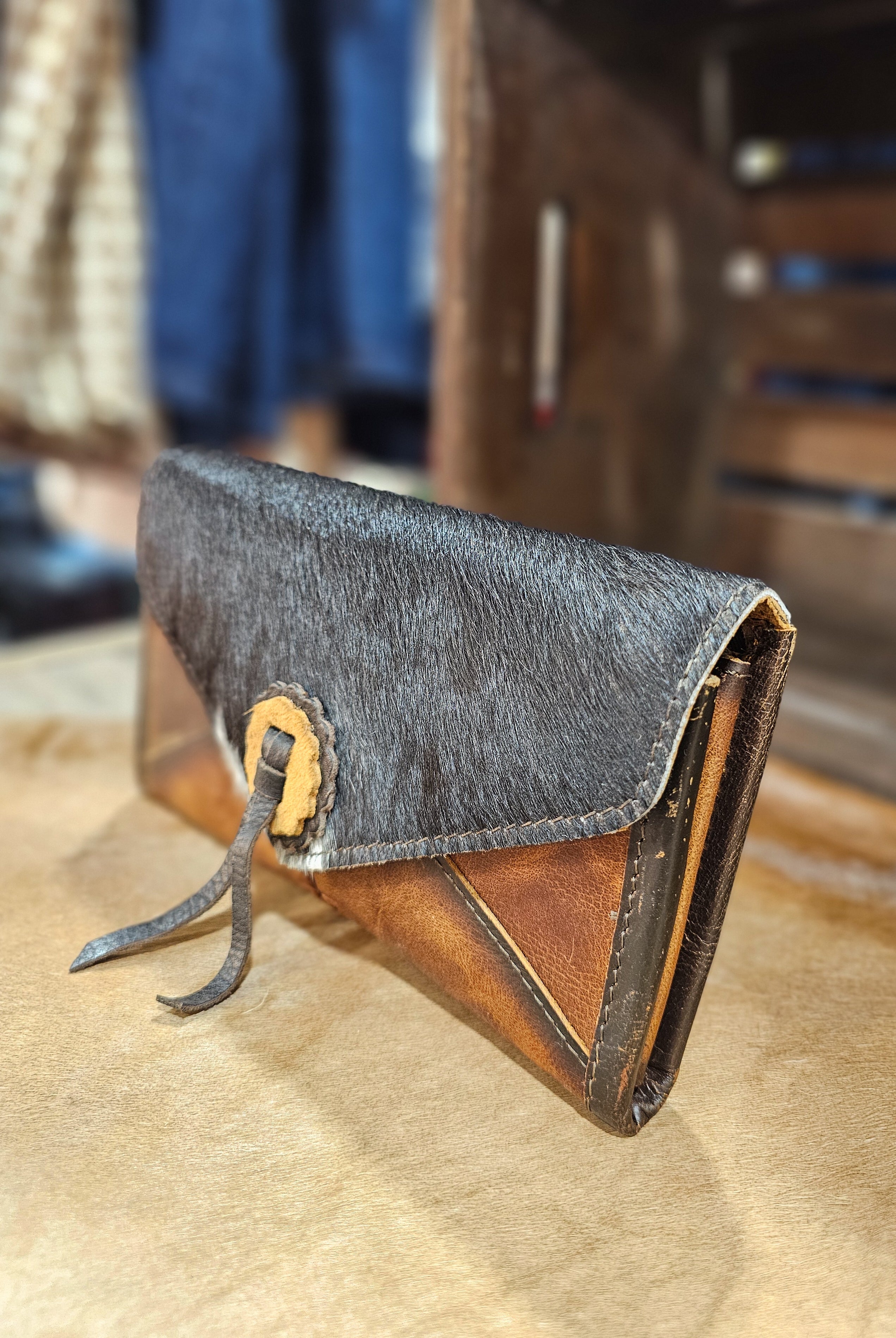 Guadalupe Cowhide Wallet-Purses/Bags-Crooked Horn Company, Online Women's Fashion Boutique in San Tan Valley, Arizona 85140