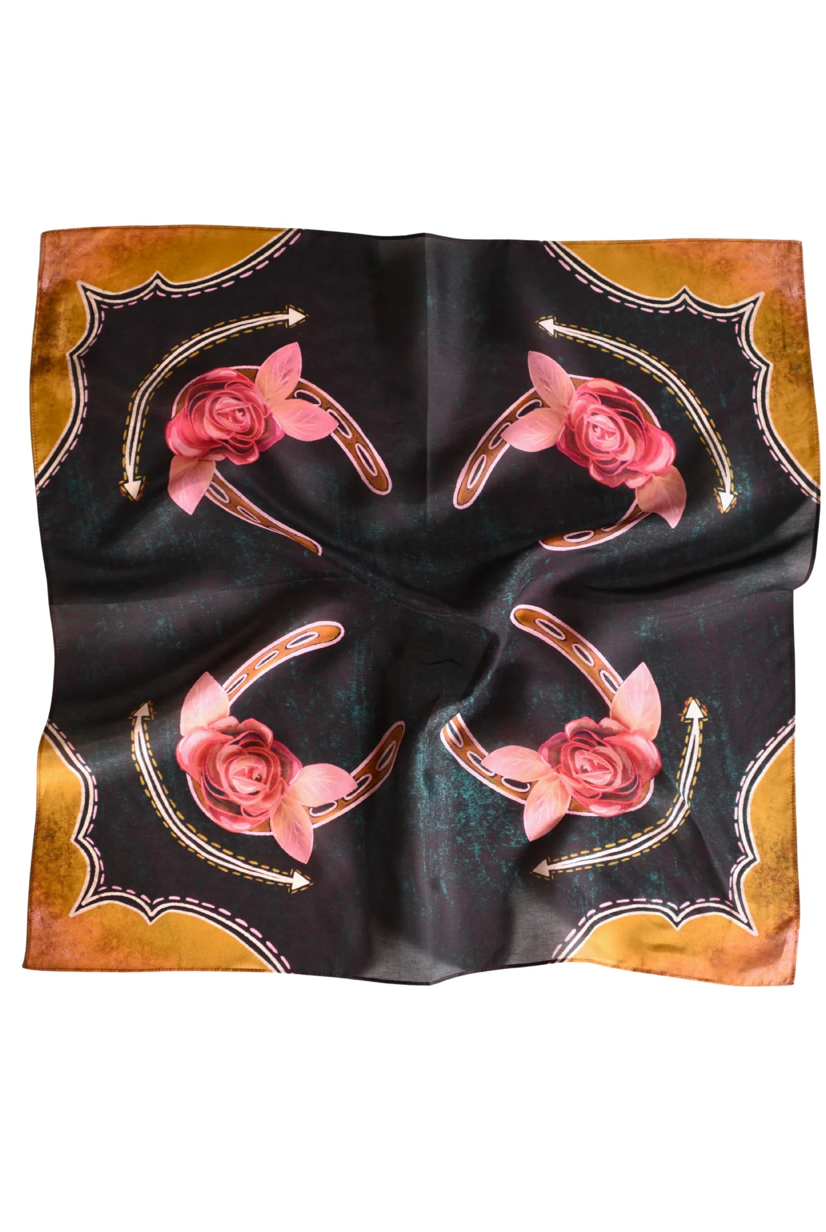 Rodeo Rose Wild Rag-Accessories-Crooked Horn Company, Online Women's Fashion Boutique in San Tan Valley, Arizona 85140
