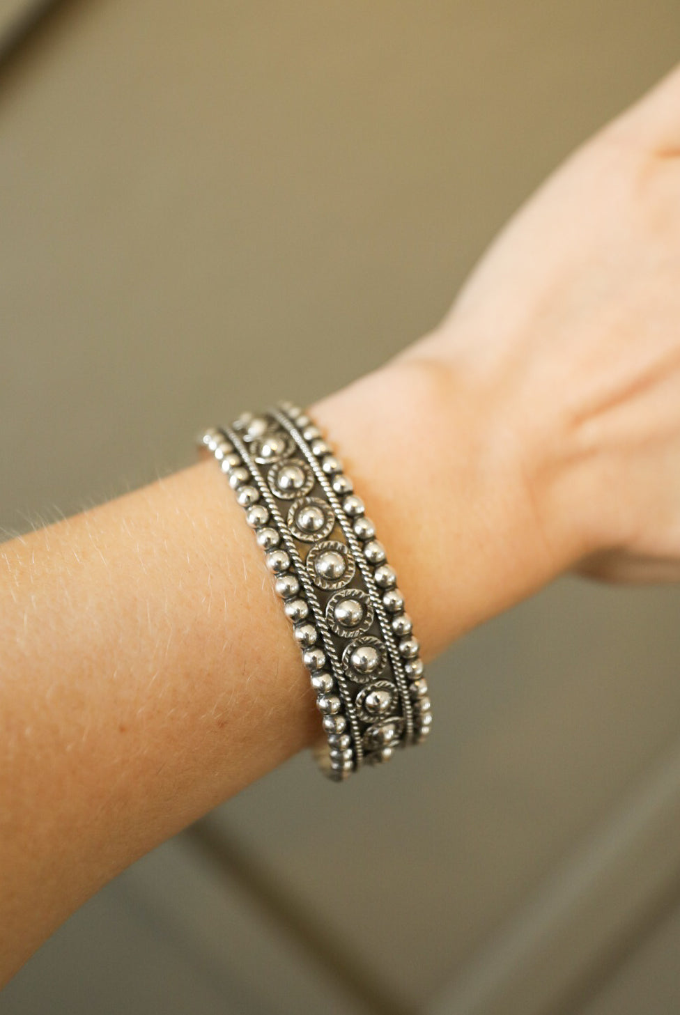 Triple Ball Cuff Bracelet-Jewelry-Crooked Horn Company, Online Women's Fashion Boutique in San Tan Valley, Arizona 85140