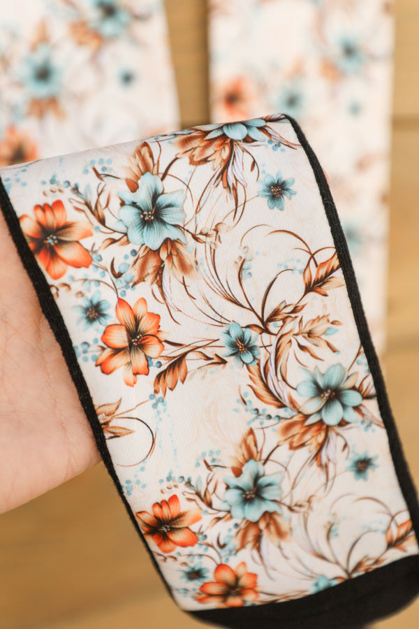Cowgirl Blossoms Socks-Accessories-Crooked Horn Company, Online Women's Fashion Boutique in San Tan Valley, Arizona 85140