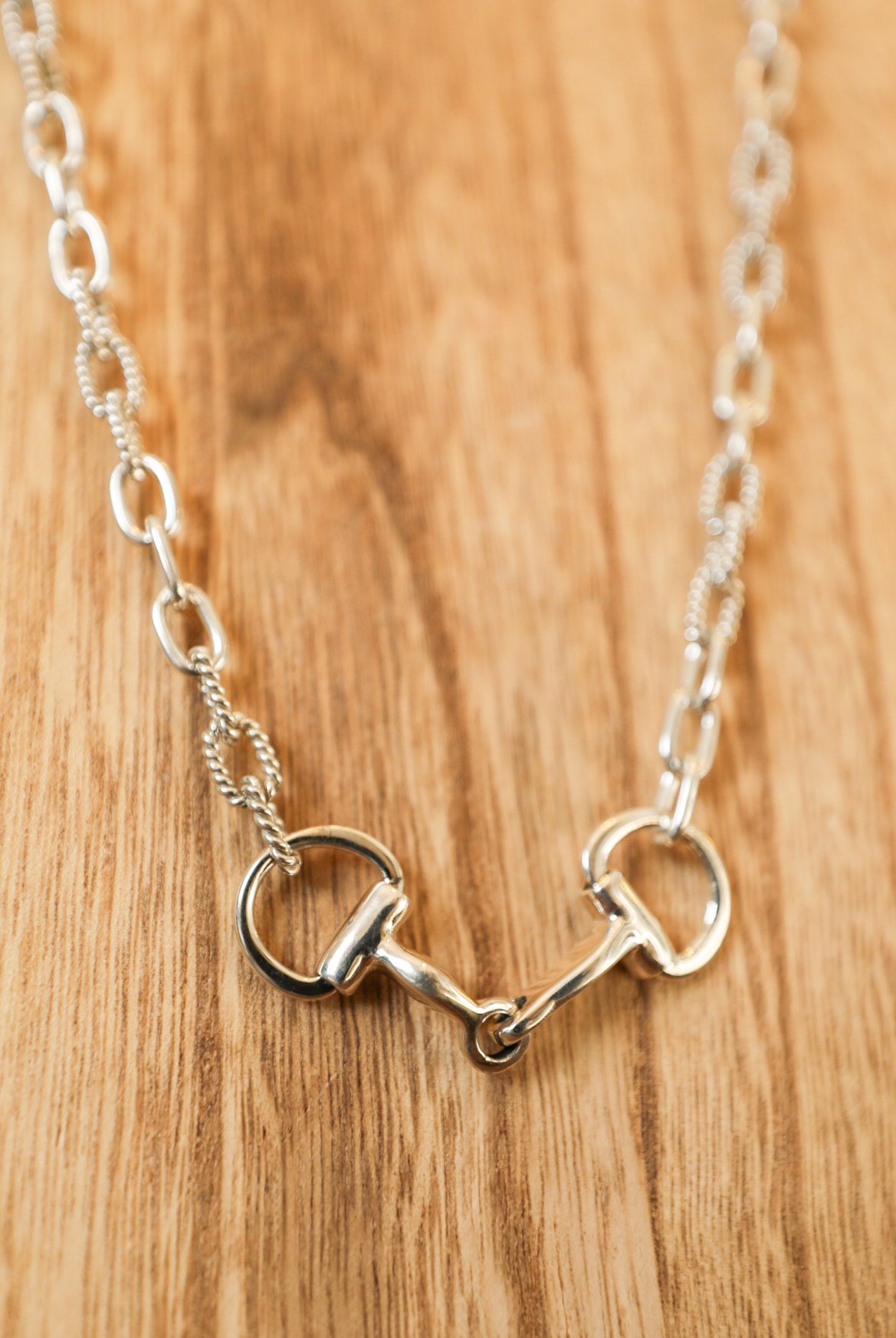 Snaffle Bit Chain Necklace-Jewelry-Crooked Horn Company, Online Women's Fashion Boutique in San Tan Valley, Arizona 85140