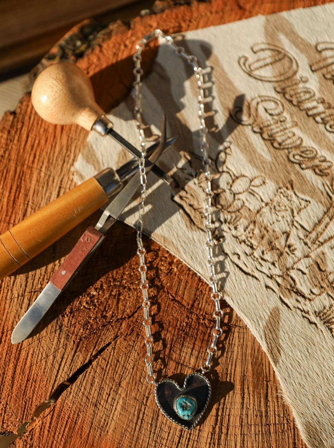 Shadow Heart Necklace-Jewelry-Crooked Horn Company, Online Women's Fashion Boutique in San Tan Valley, Arizona 85140