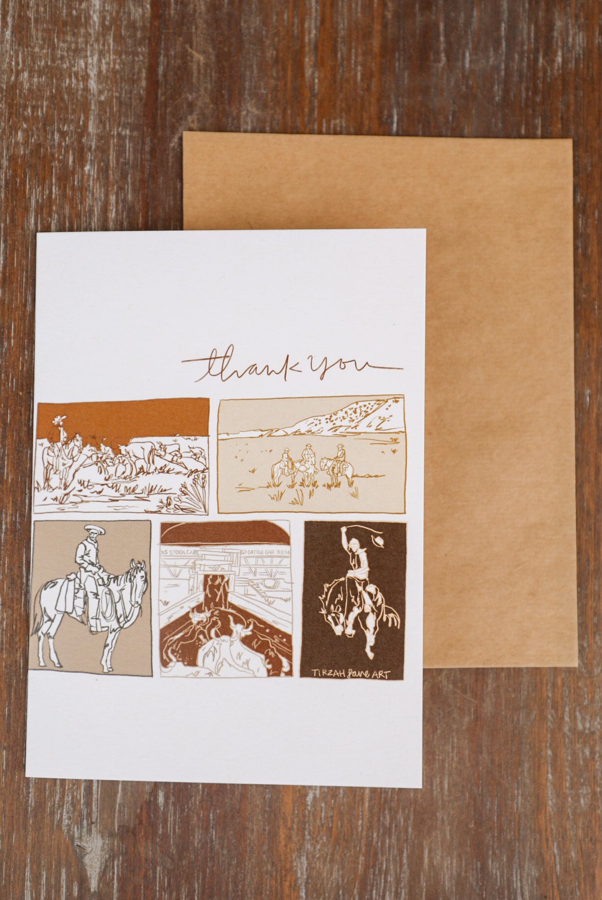 Western Ranching Card-Accessories-Crooked Horn Company, Online Women's Fashion Boutique in San Tan Valley, Arizona 85140