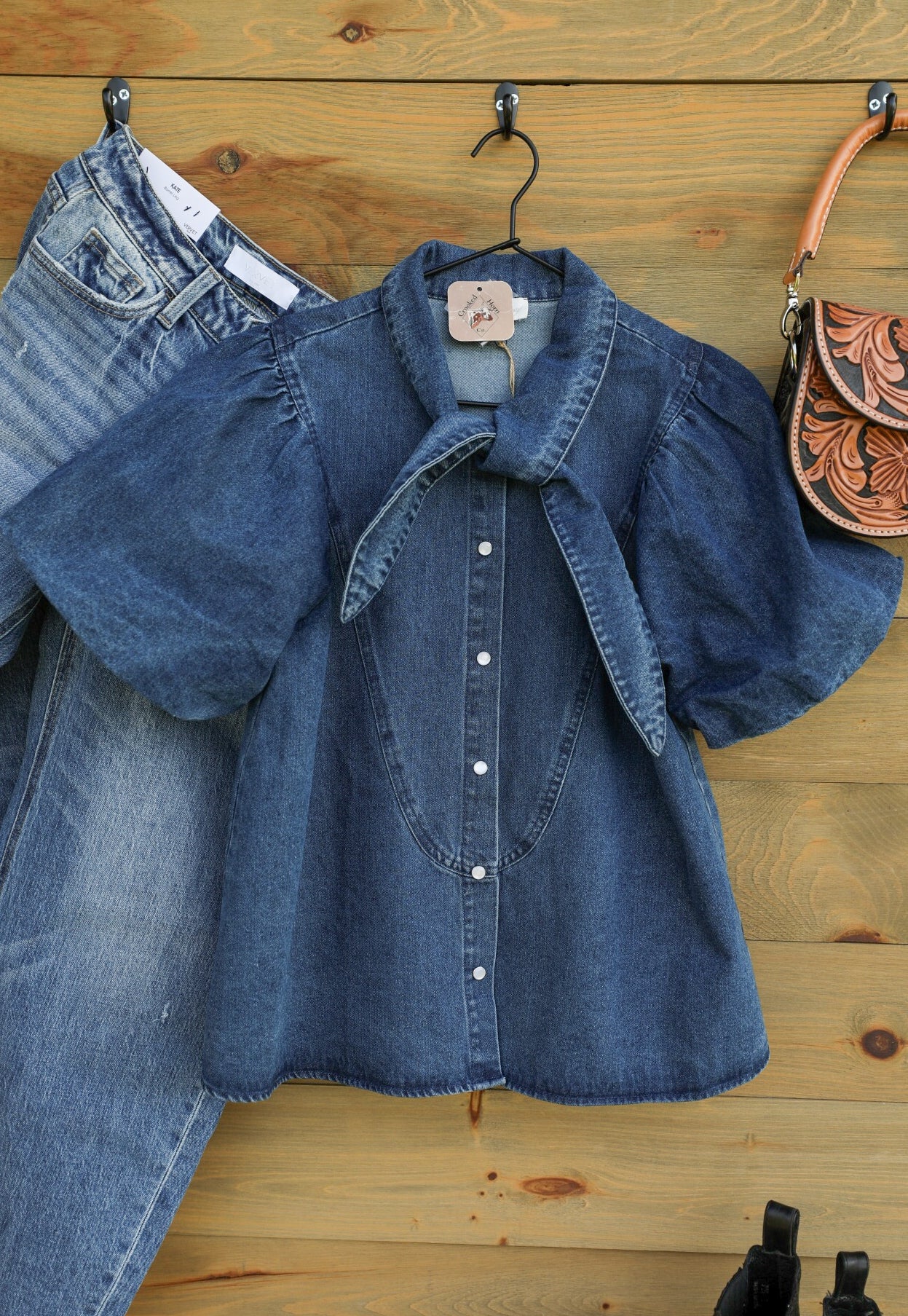 Woonsocket Top-Shirts-Crooked Horn Company, Online Women's Fashion Boutique in San Tan Valley, Arizona 85140