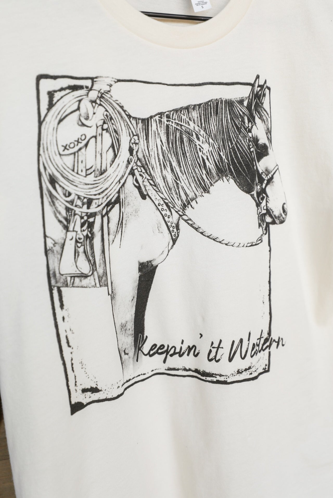 Keepin' It Western Tee-Crooked Horn Company, Online Women's Fashion Boutique in San Tan Valley, Arizona 85140