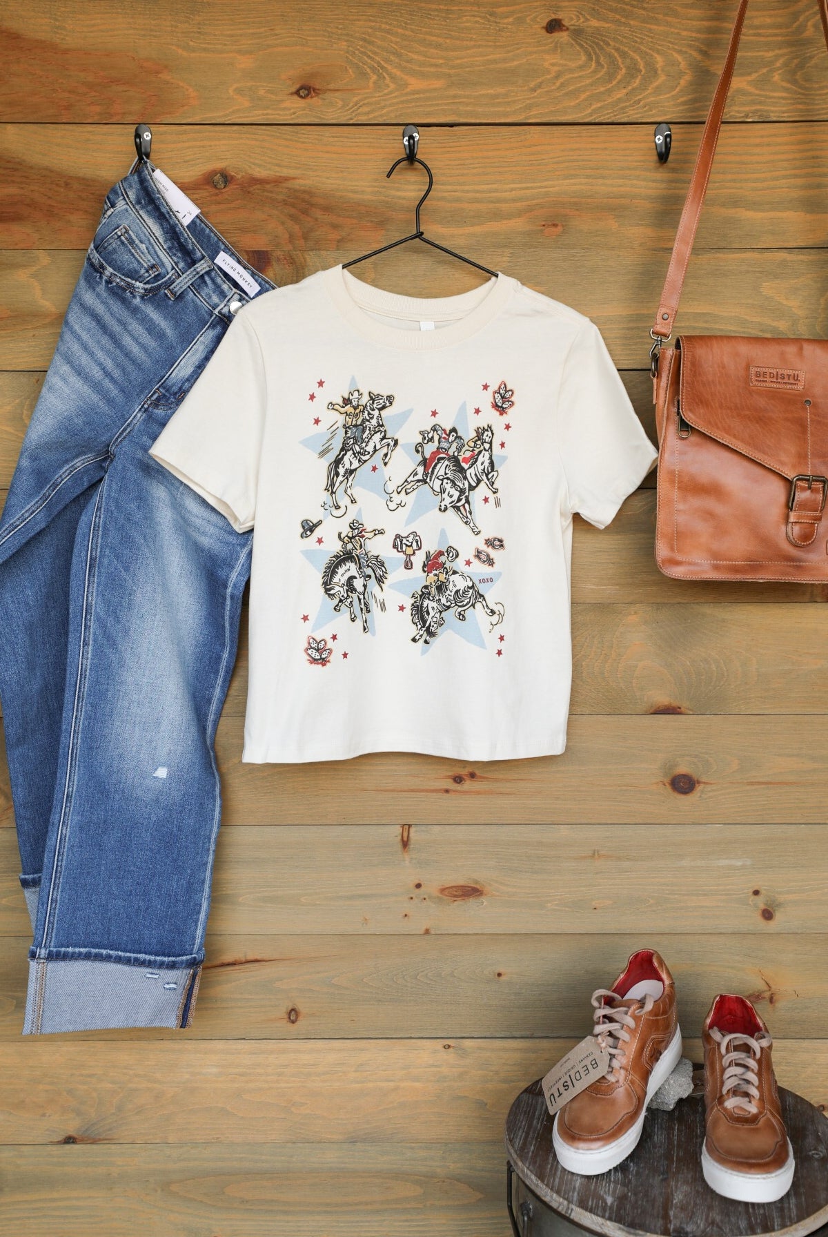 Star Cowboys Tee-Crooked Horn Company, Online Women's Fashion Boutique in San Tan Valley, Arizona 85140