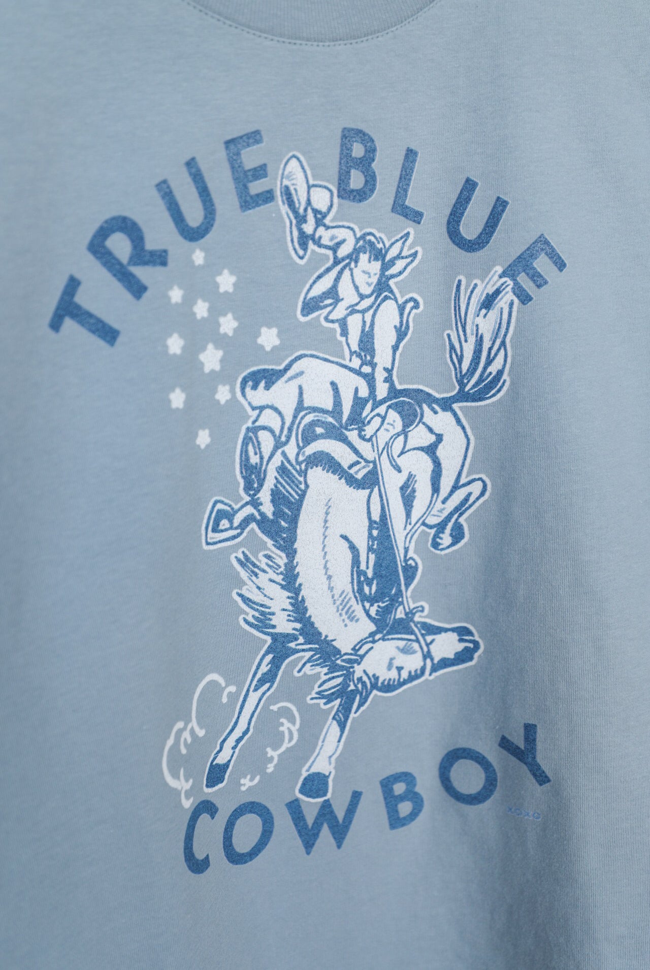 True Blue Cowboy Tee-Crooked Horn Company, Online Women's Fashion Boutique in San Tan Valley, Arizona 85140