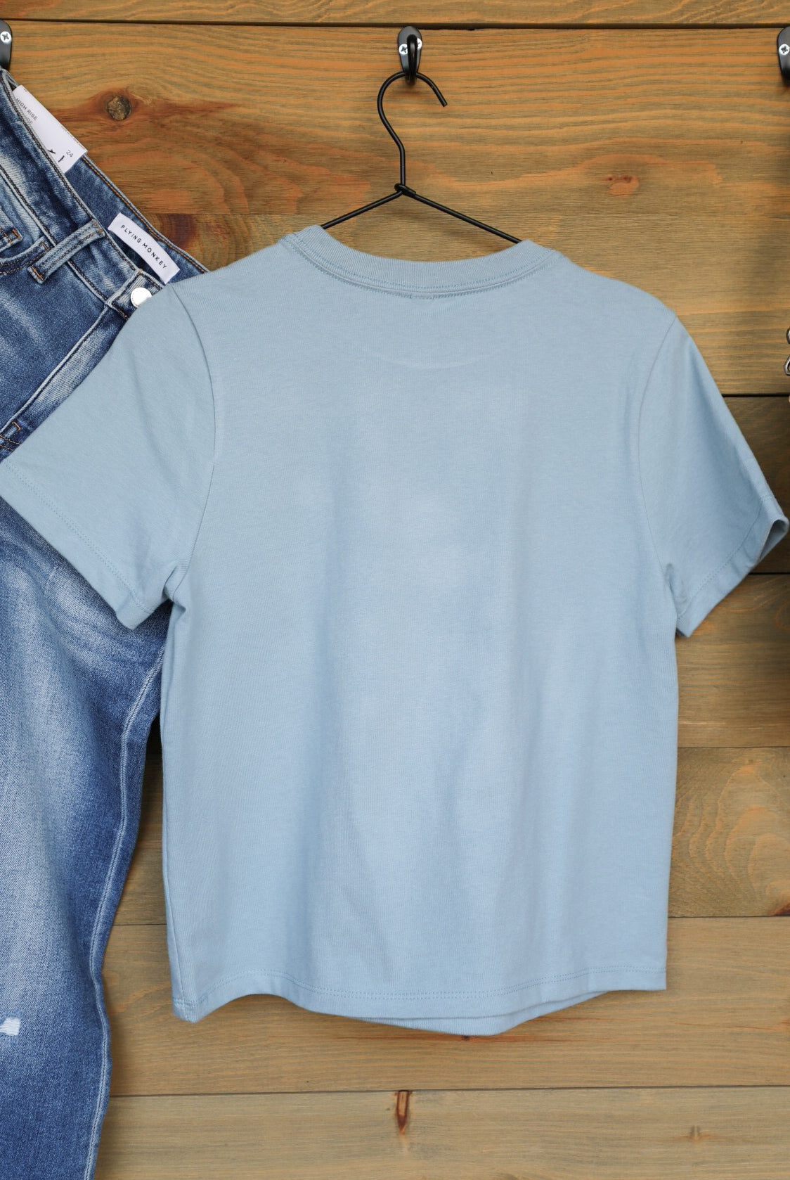 True Blue Cowboy Tee-Crooked Horn Company, Online Women's Fashion Boutique in San Tan Valley, Arizona 85140