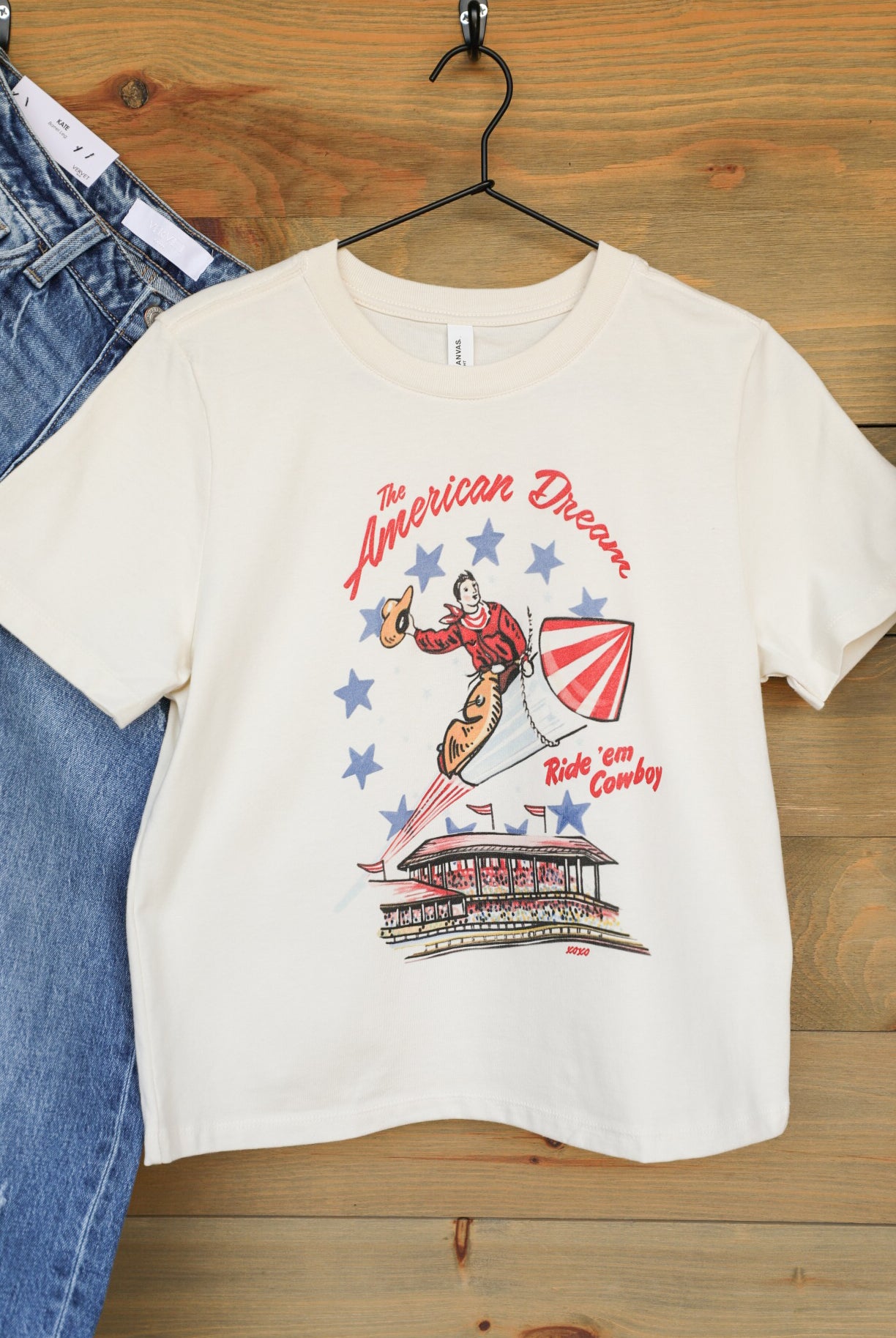 American Dream Tee-Graphic Tee-Crooked Horn Company, Online Women's Fashion Boutique in San Tan Valley, Arizona 85140