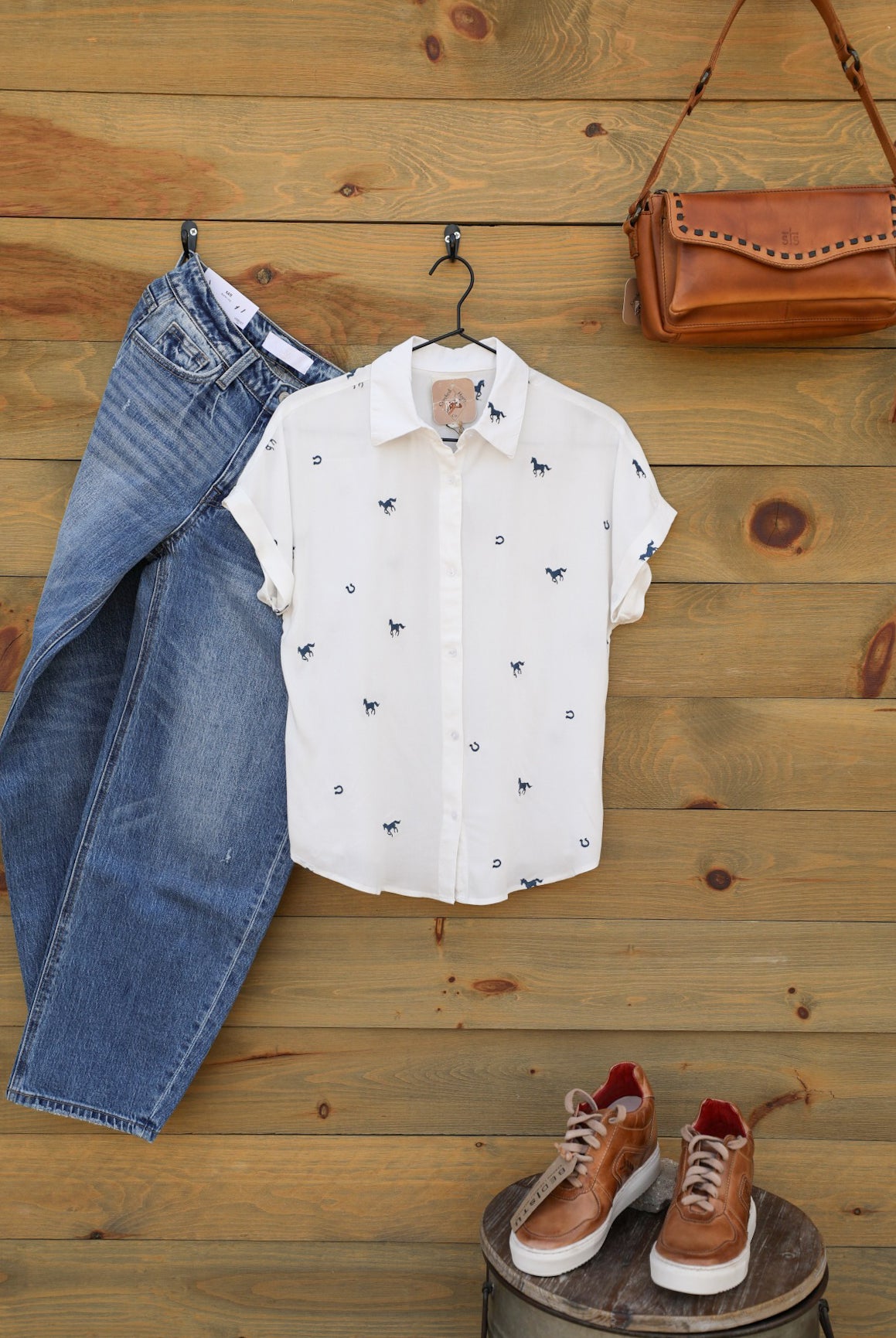 Wild & Lucky Top-Shirts-Crooked Horn Company, Online Women's Fashion Boutique in San Tan Valley, Arizona 85140