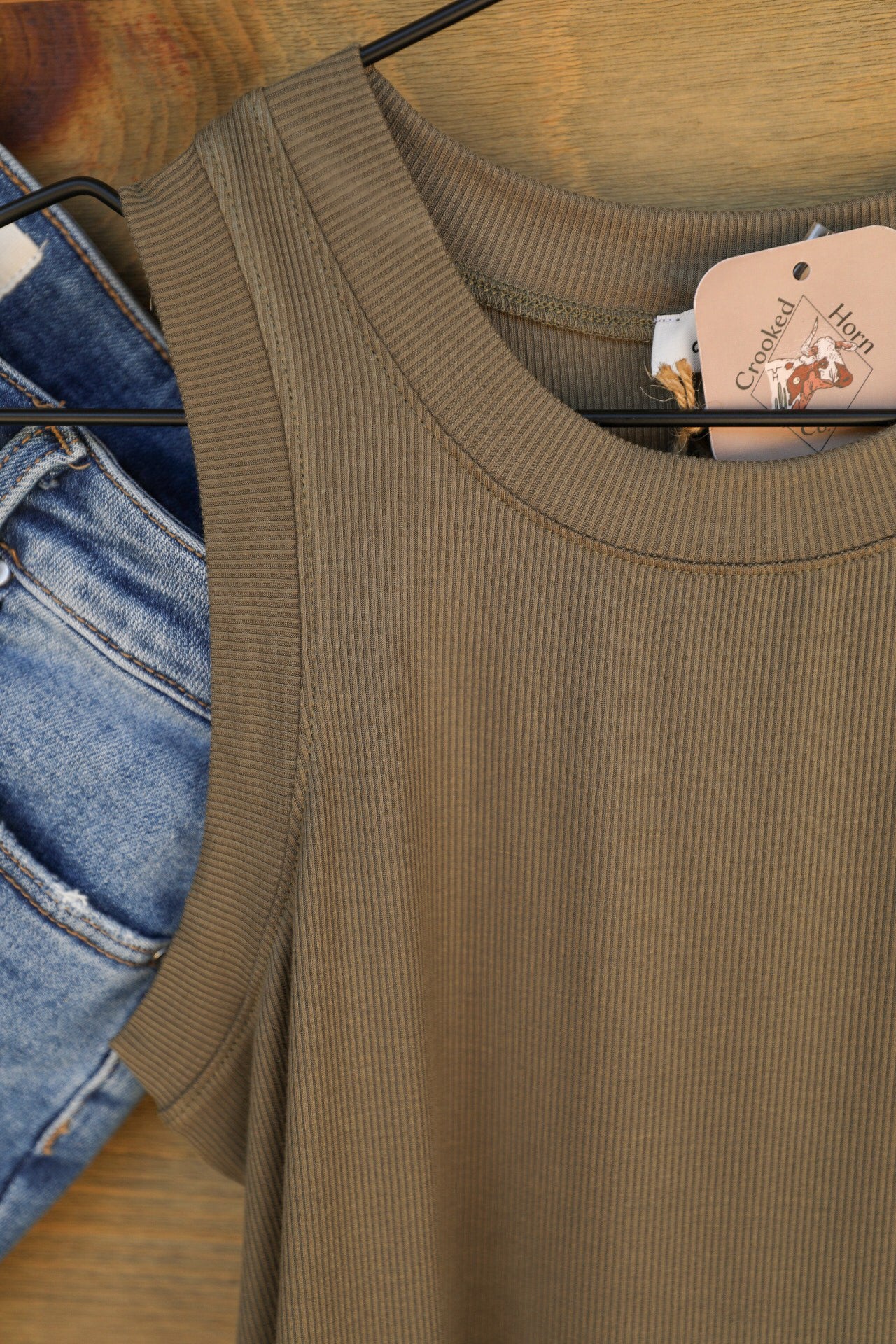 Cleo Tank Top Vineyard-Shirts-Crooked Horn Company, Online Women's Fashion Boutique in San Tan Valley, Arizona 85140