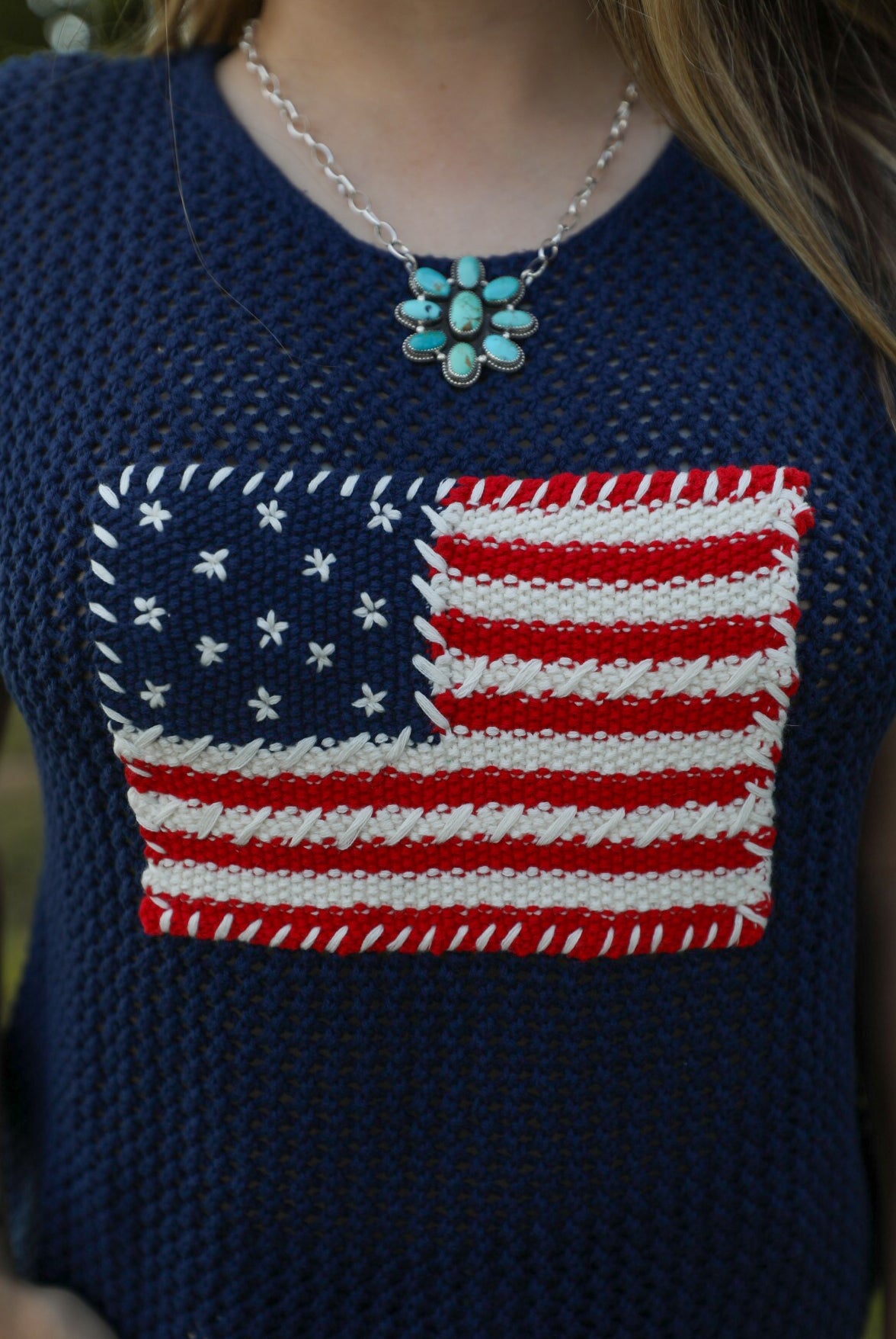 Stars & Stripes Top-Shirts-Crooked Horn Company, Online Women's Fashion Boutique in San Tan Valley, Arizona 85140