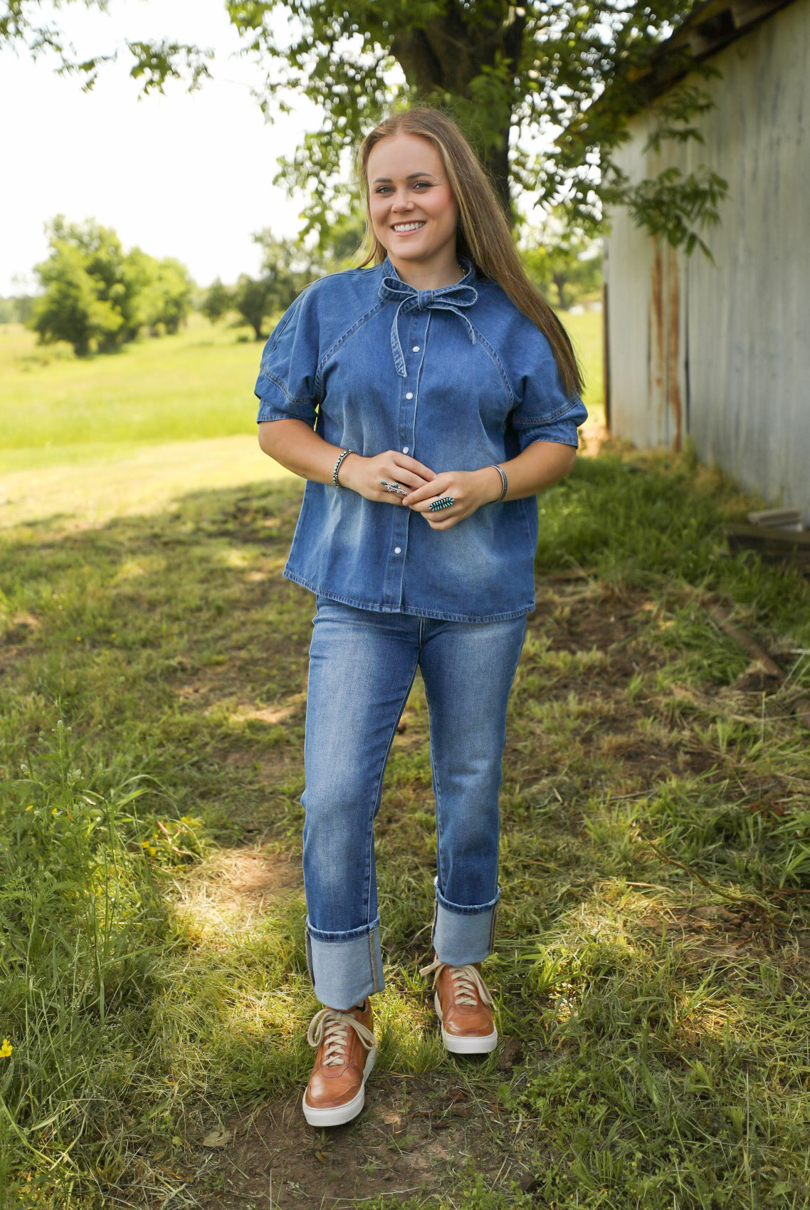 Tabor Top-Shirts-Crooked Horn Company, Online Women's Fashion Boutique in San Tan Valley, Arizona 85140