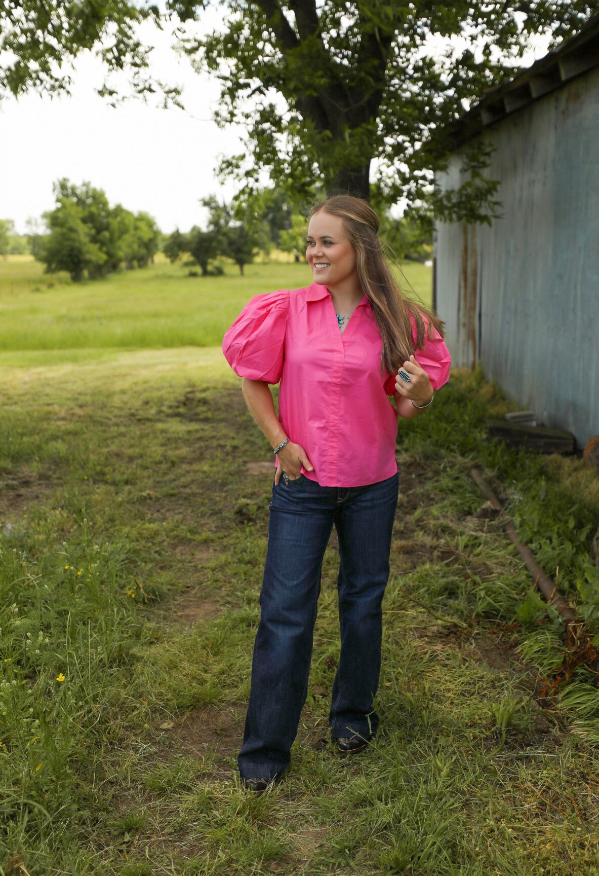 Oacoma Top-Shirts-Crooked Horn Company, Online Women's Fashion Boutique in San Tan Valley, Arizona 85140