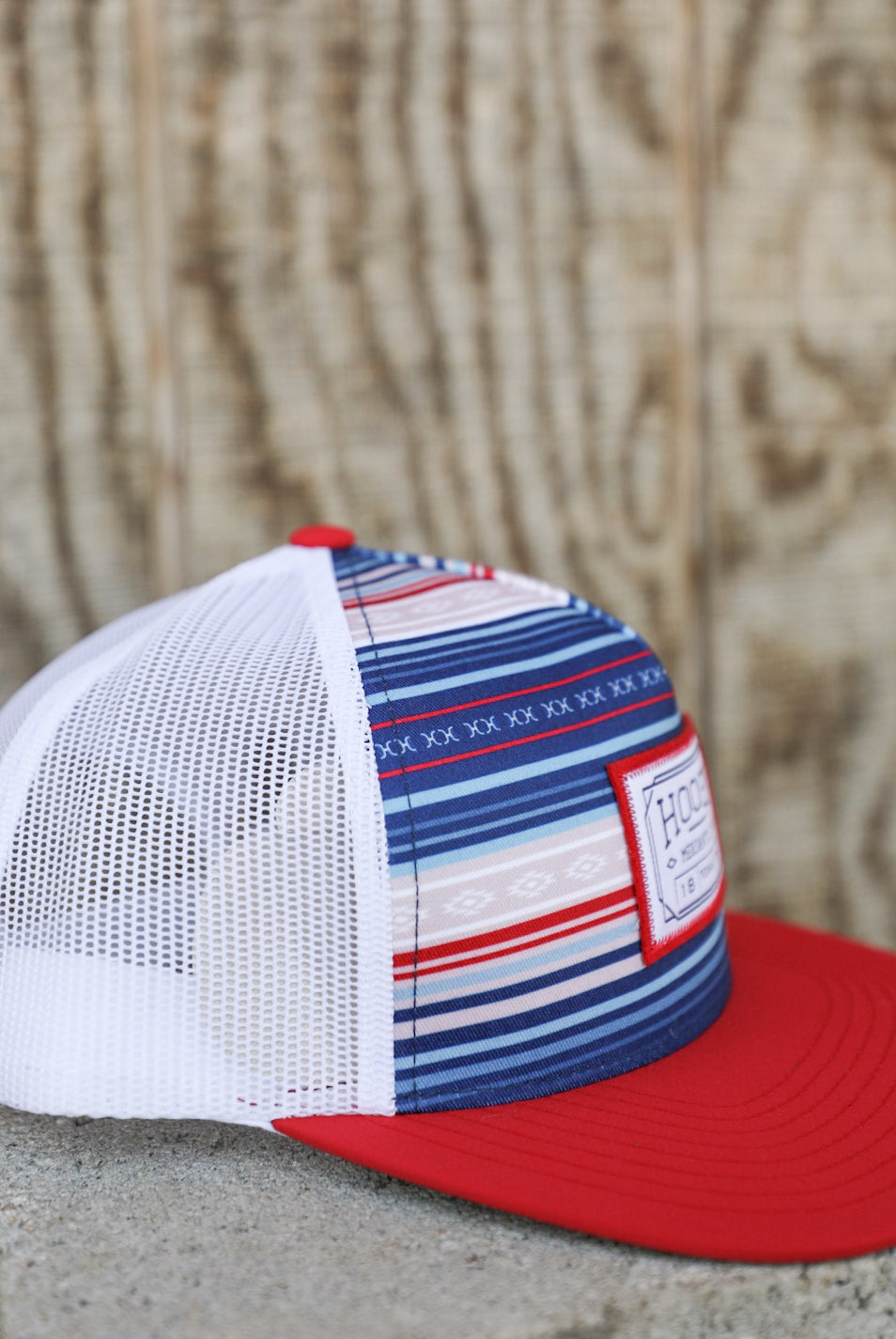 Doc Navy Serape Hat-Accessories-Crooked Horn Company, Online Women's Fashion Boutique in San Tan Valley, Arizona 85140