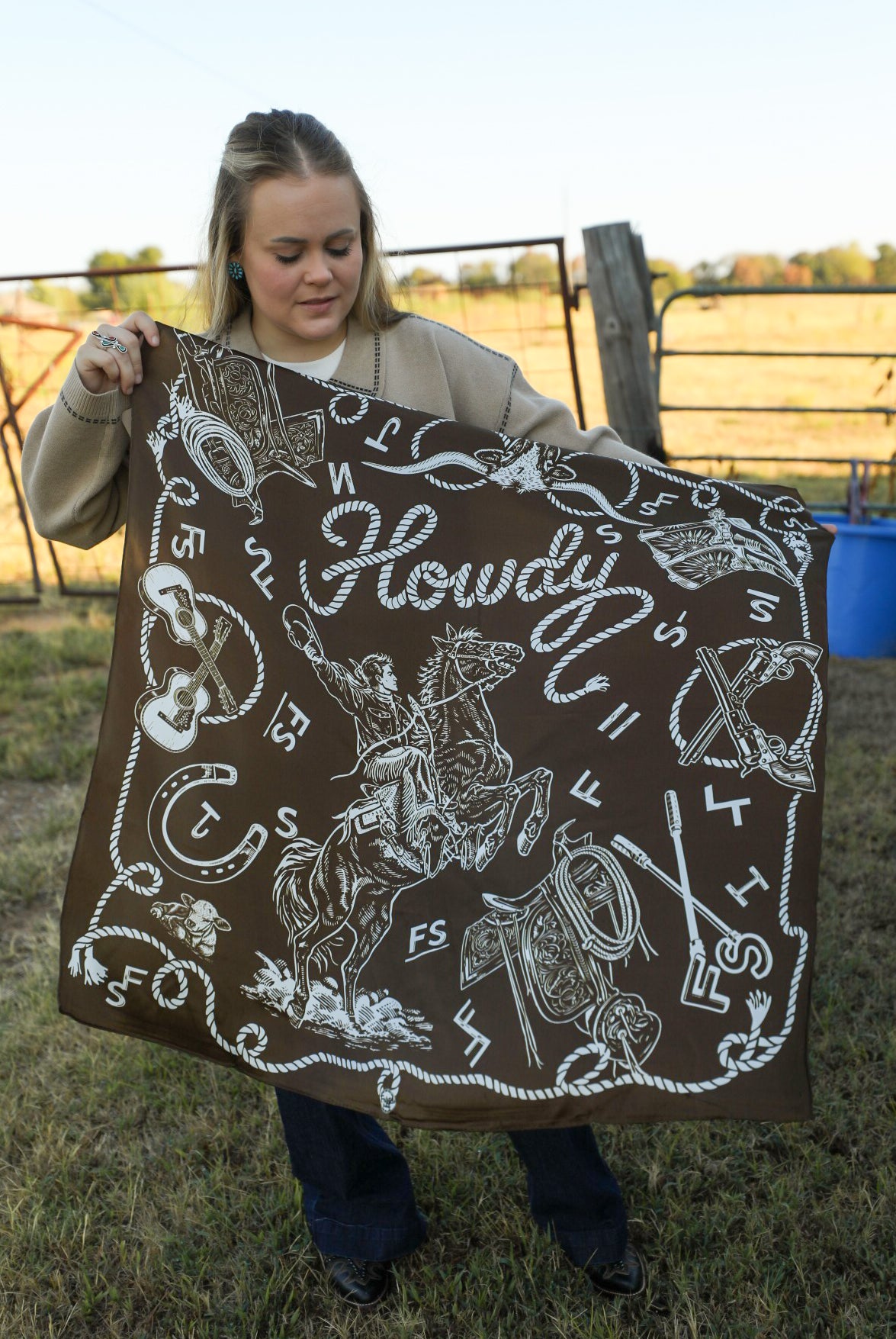 Hi Yo Silver Wild Rag-Accessories-Crooked Horn Company, Online Women's Fashion Boutique in San Tan Valley, Arizona 85140