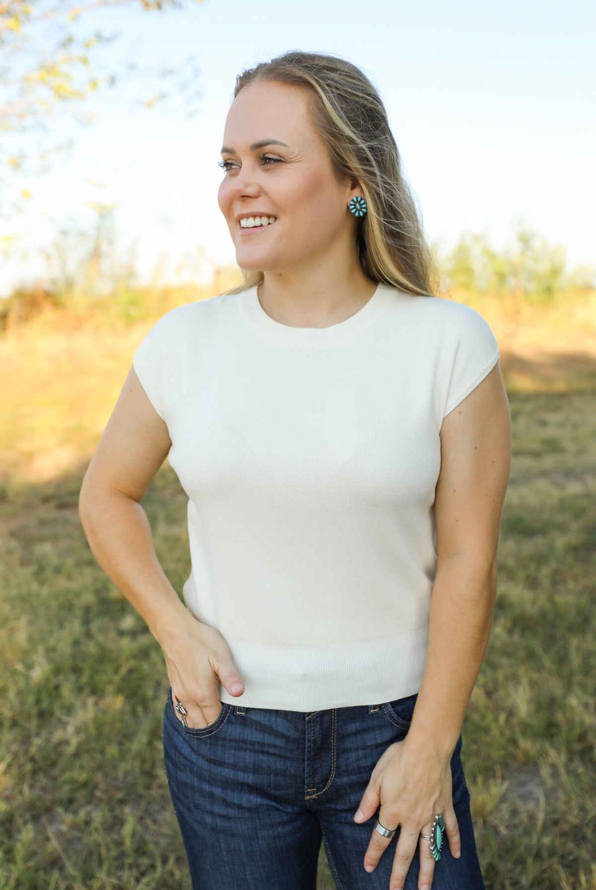 Mellette Top-Shirts-Crooked Horn Company, Online Women's Fashion Boutique in San Tan Valley, Arizona 85140
