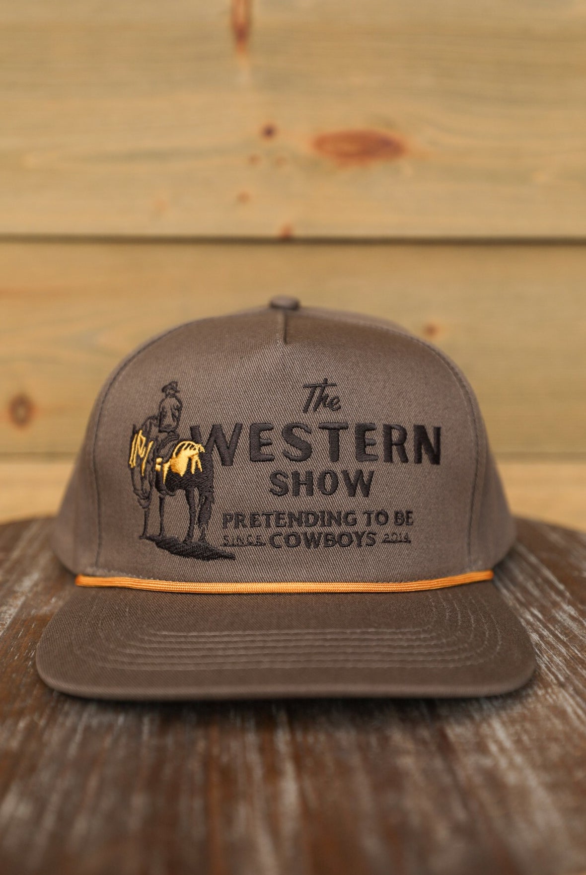 Western Show Brown Hat-Accessories-Crooked Horn Company, Online Women's Fashion Boutique in San Tan Valley, Arizona 85140