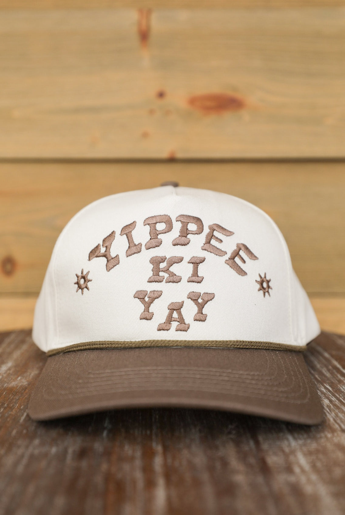 Yippee Ki Yay Cream Hat-Accessories-Crooked Horn Company, Online Women's Fashion Boutique in San Tan Valley, Arizona 85140