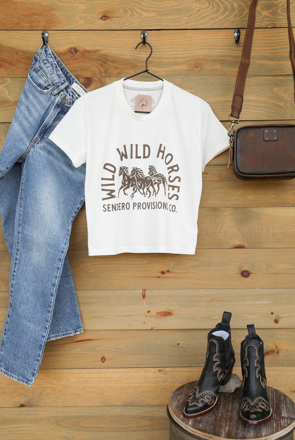 Wild Wild Horses Tee-Graphic Tee-Crooked Horn Company, Online Women's Fashion Boutique in San Tan Valley, Arizona 85140