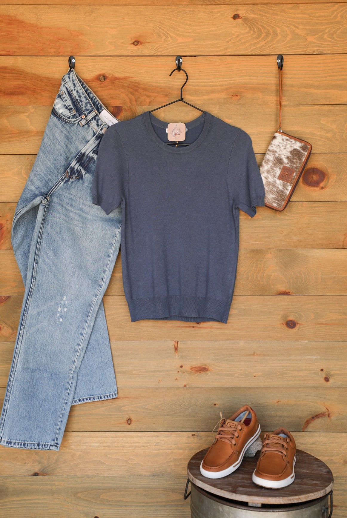 Sinclair Top-Shirts-Crooked Horn Company, Online Women's Fashion Boutique in San Tan Valley, Arizona 85140