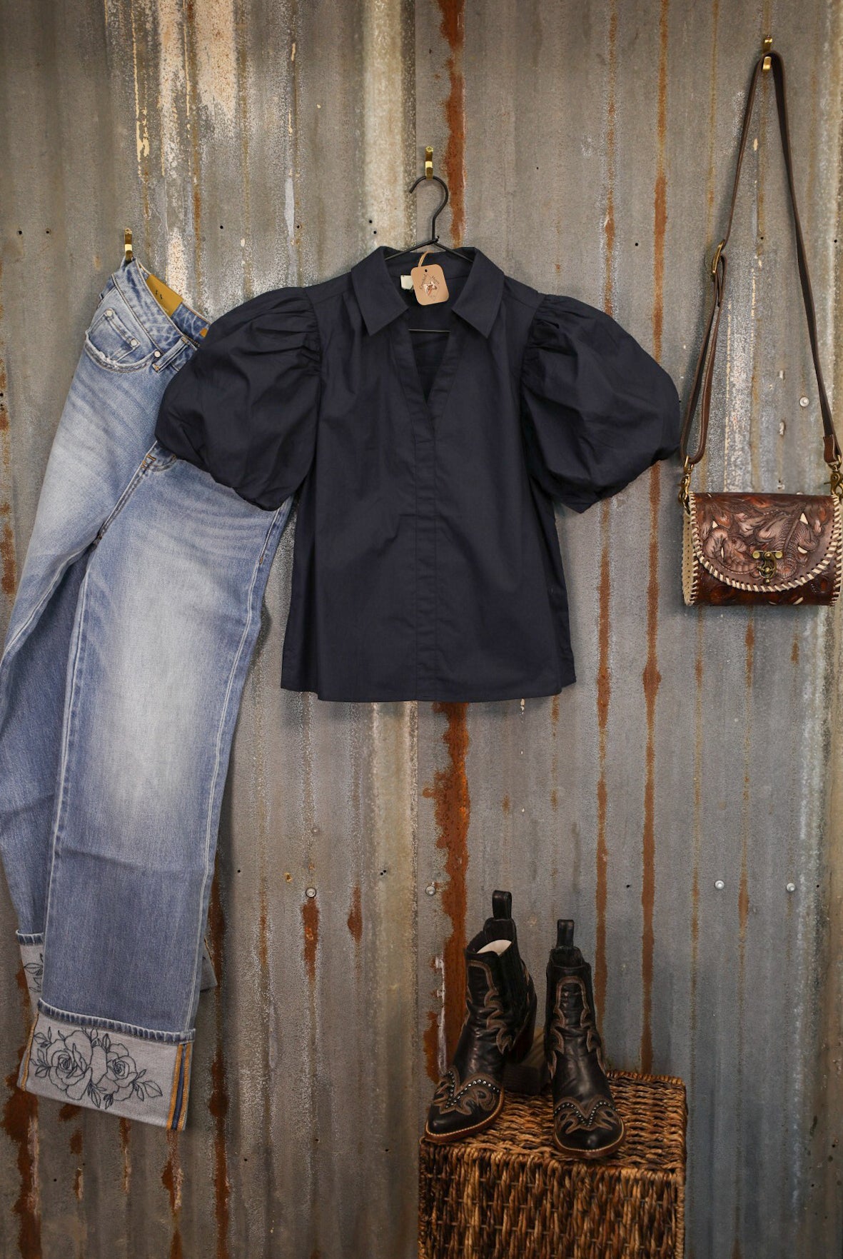 South Shore Top-Shirts-Crooked Horn Company, Online Women's Fashion Boutique in San Tan Valley, Arizona 85140