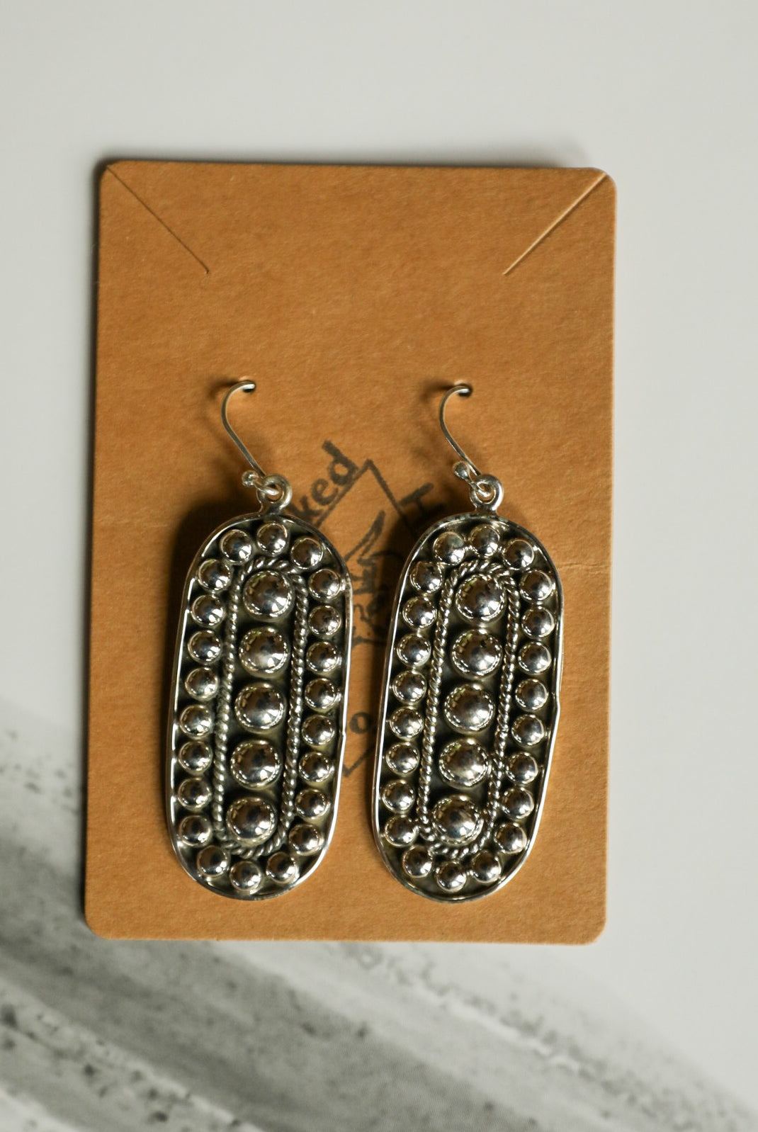 Oval Beaded Earrings-Jewelry-Crooked Horn Company, Online Women's Fashion Boutique in San Tan Valley, Arizona 85140