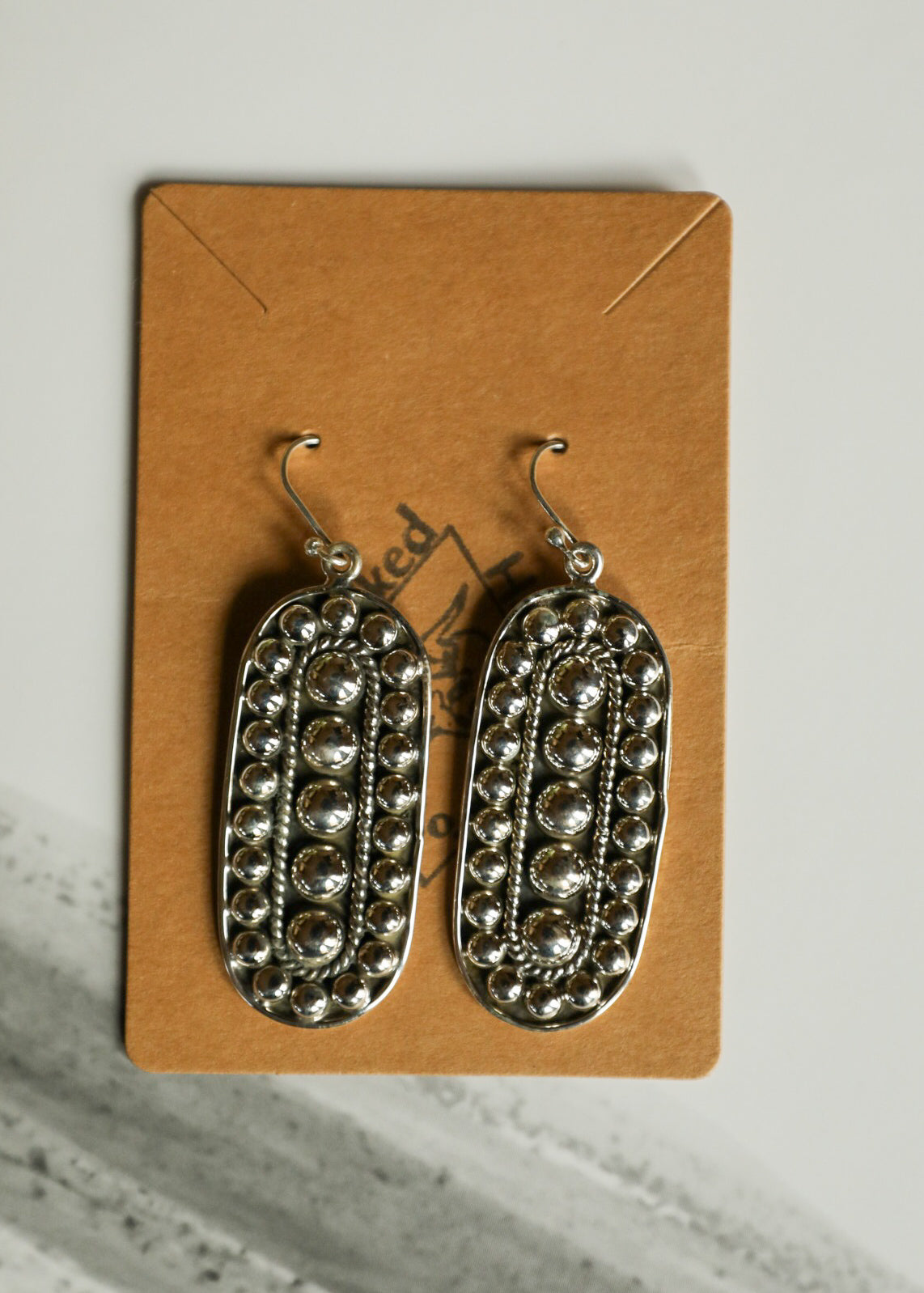 Oval Beaded Earrings-Jewelry-Crooked Horn Company, Online Women's Fashion Boutique in San Tan Valley, Arizona 85140