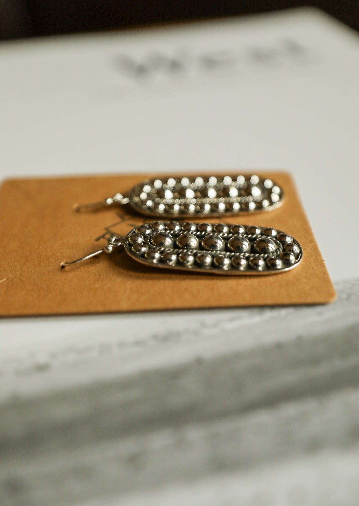 Oval Beaded Earrings-Jewelry-Crooked Horn Company, Online Women's Fashion Boutique in San Tan Valley, Arizona 85140