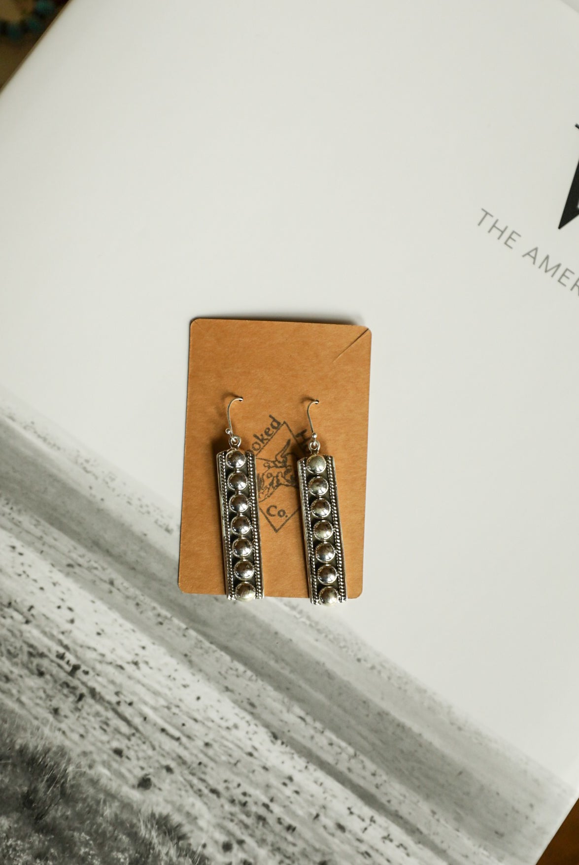 Drop Ball Bar Earrings-Jewelry-Crooked Horn Company, Online Women's Fashion Boutique in San Tan Valley, Arizona 85140