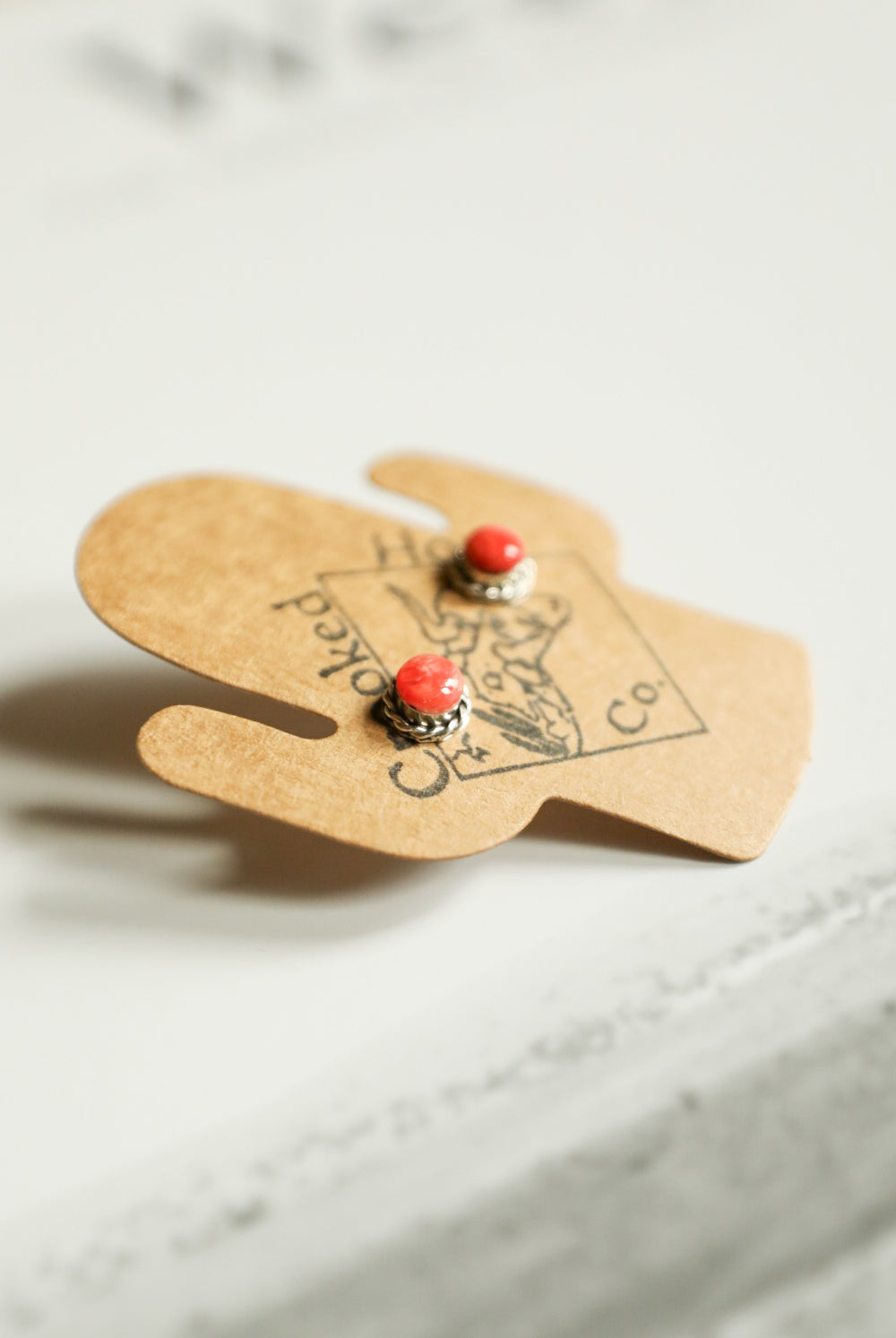 Coral Stud Earrings-Jewelry-Crooked Horn Company, Online Women's Fashion Boutique in San Tan Valley, Arizona 85140