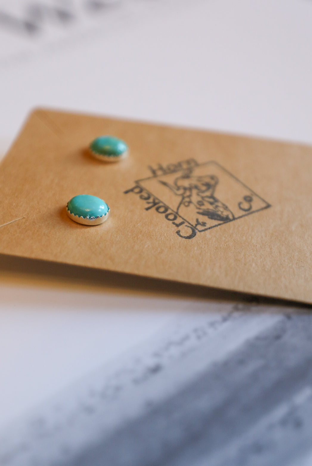 Turquoise Stud Earrings-Jewelry-Crooked Horn Company, Online Women's Fashion Boutique in San Tan Valley, Arizona 85140