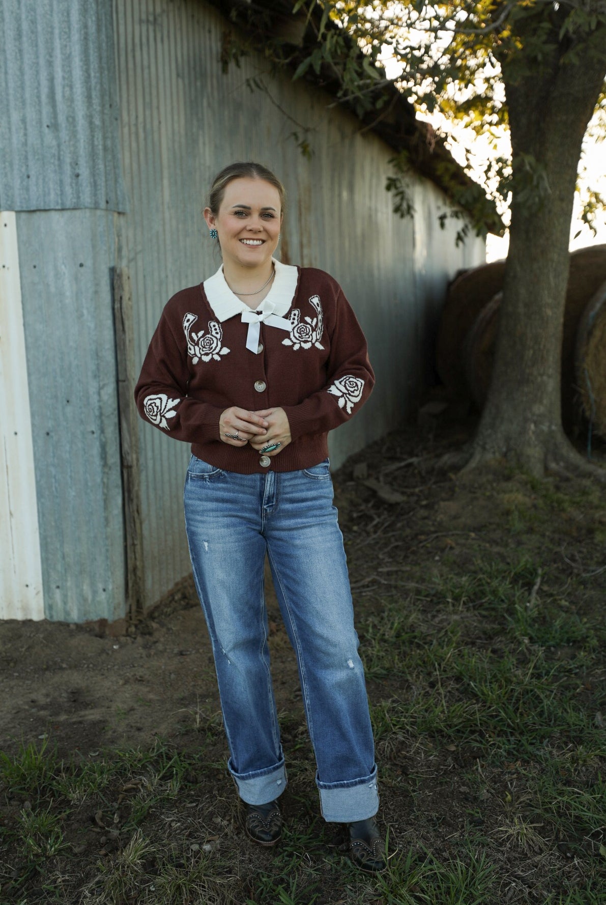 Double Horseshoe Sweater-Jacket-Crooked Horn Company, Online Women's Fashion Boutique in San Tan Valley, Arizona 85140