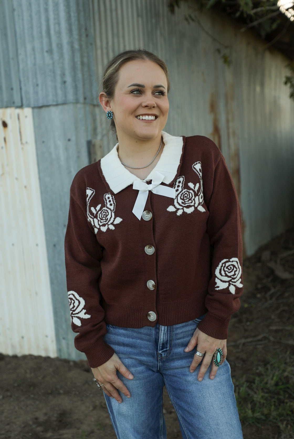 Double Horseshoe Sweater-Jacket-Crooked Horn Company, Online Women's Fashion Boutique in San Tan Valley, Arizona 85140