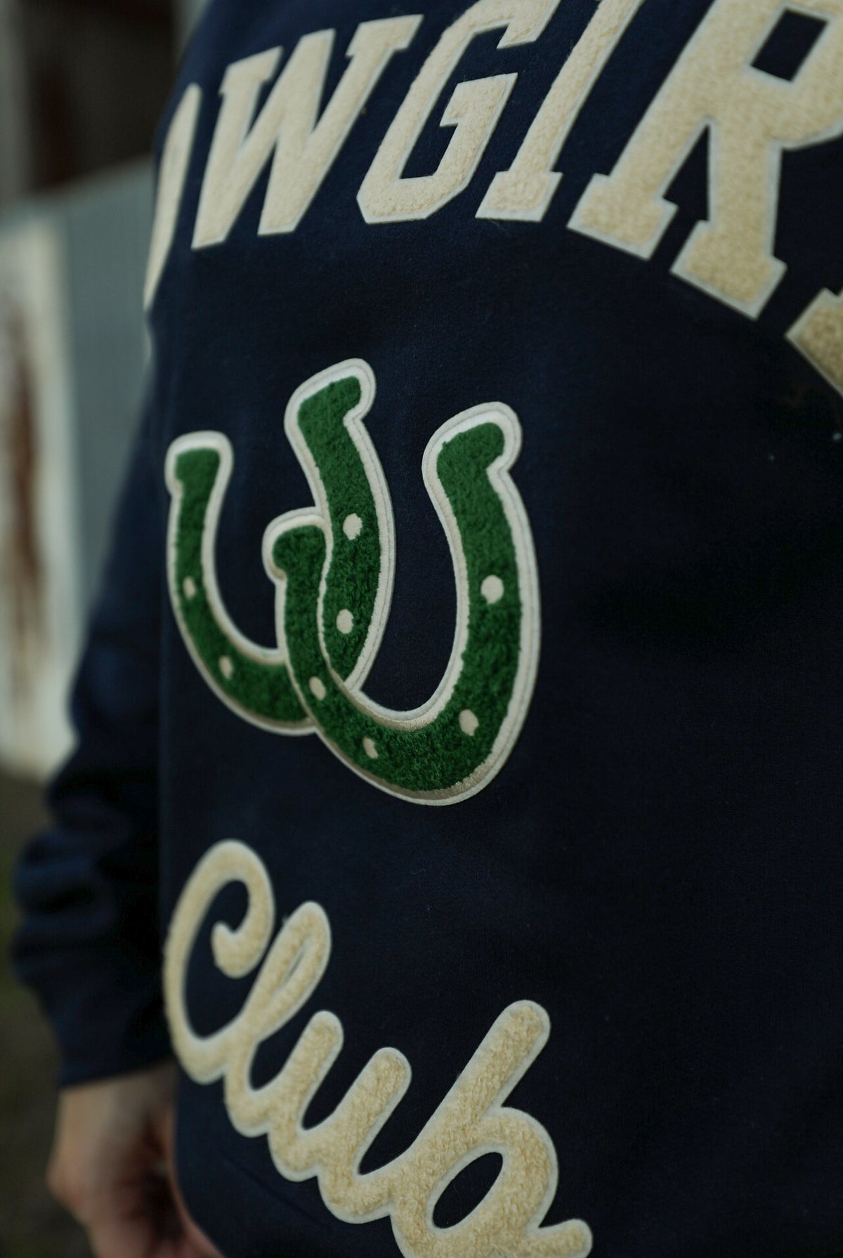 Cowgirl Club Sweatshirt-Shirts-Crooked Horn Company, Online Women's Fashion Boutique in San Tan Valley, Arizona 85140