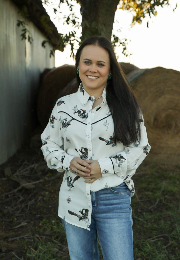 Roadrunner Top-Shirts-Crooked Horn Company, Online Women's Fashion Boutique in San Tan Valley, Arizona 85140