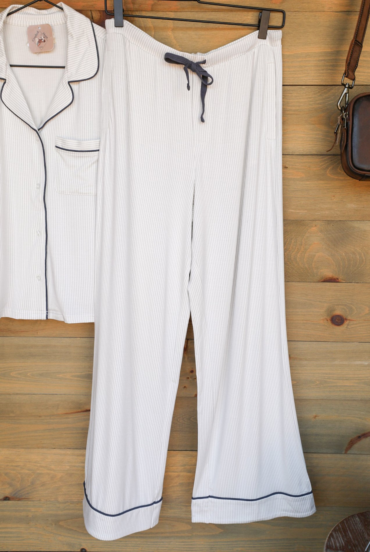 Holly Pajama Set-Lounge / Activewear-Crooked Horn Company, Online Women's Fashion Boutique in San Tan Valley, Arizona 85140