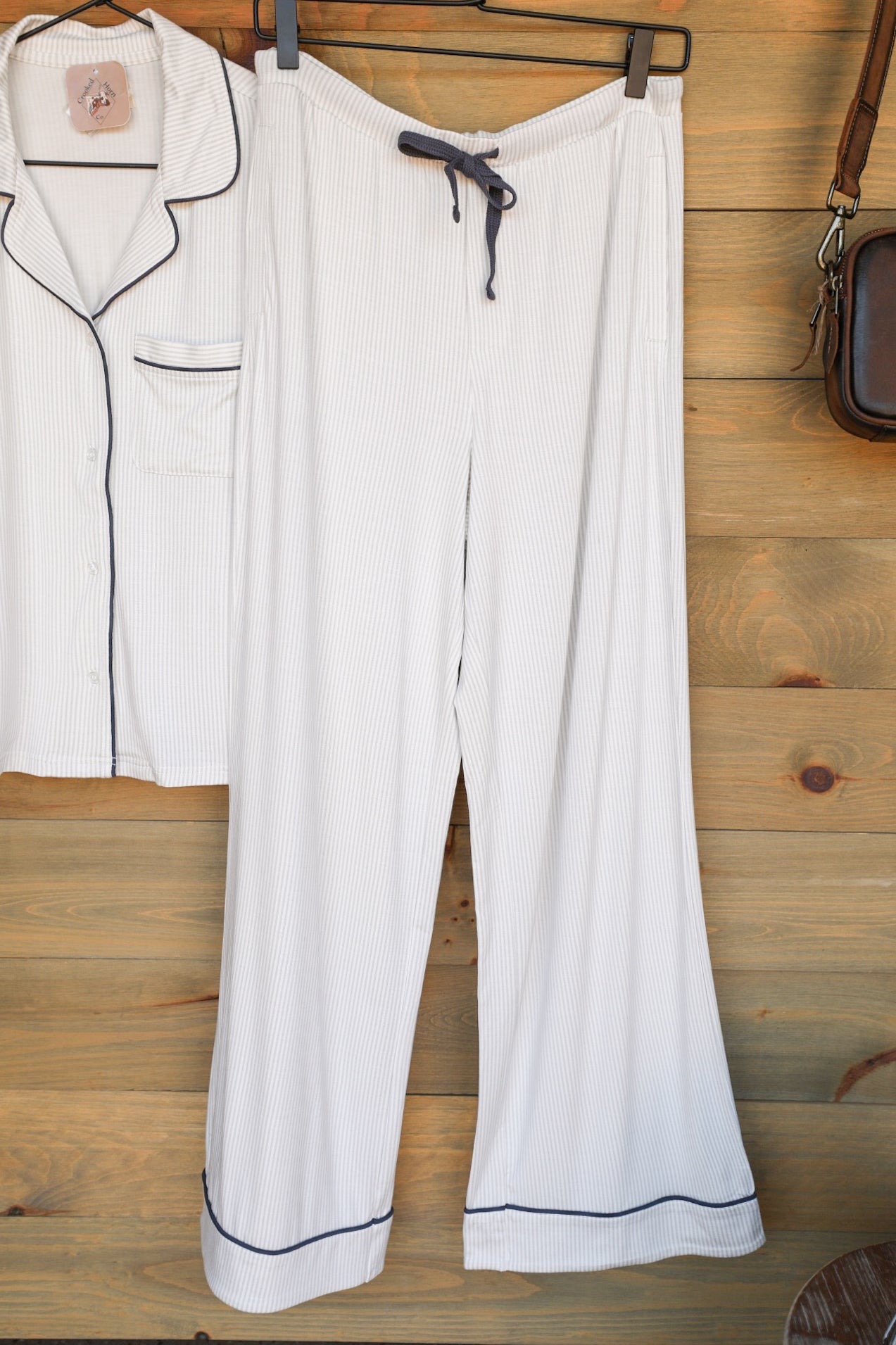 Holly Pajama Set-Lounge / Activewear-Crooked Horn Company, Online Women's Fashion Boutique in San Tan Valley, Arizona 85140