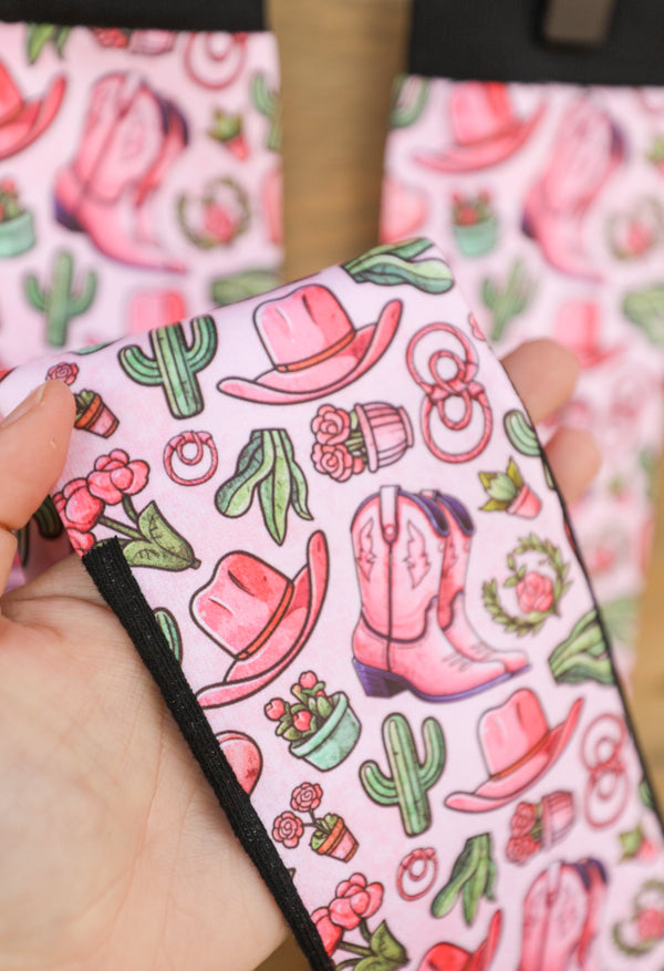 Cactus Cowgirl Socks-Accessories-Crooked Horn Company, Online Women's Fashion Boutique in San Tan Valley, Arizona 85140