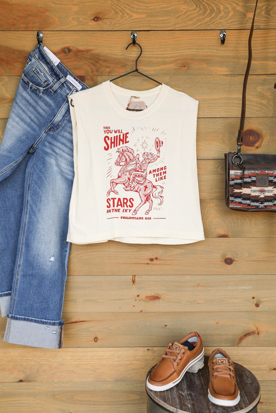 Shine On Top-Graphic Tee-Crooked Horn Company, Online Women's Fashion Boutique in San Tan Valley, Arizona 85140