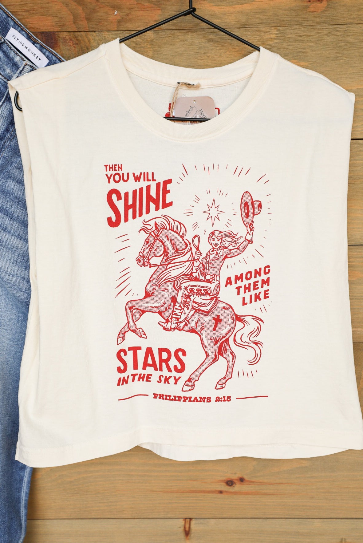 Shine On Top-Graphic Tee-Crooked Horn Company, Online Women's Fashion Boutique in San Tan Valley, Arizona 85140