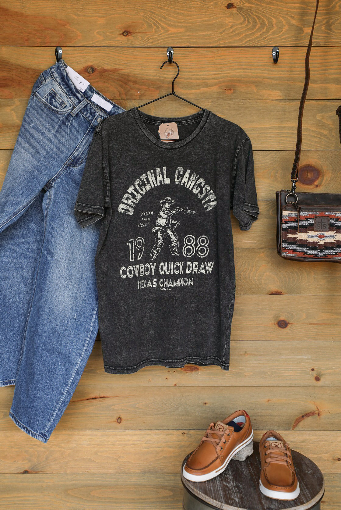 Gangsta II Tee-Graphic Tee-Crooked Horn Company, Online Women's Fashion Boutique in San Tan Valley, Arizona 85140