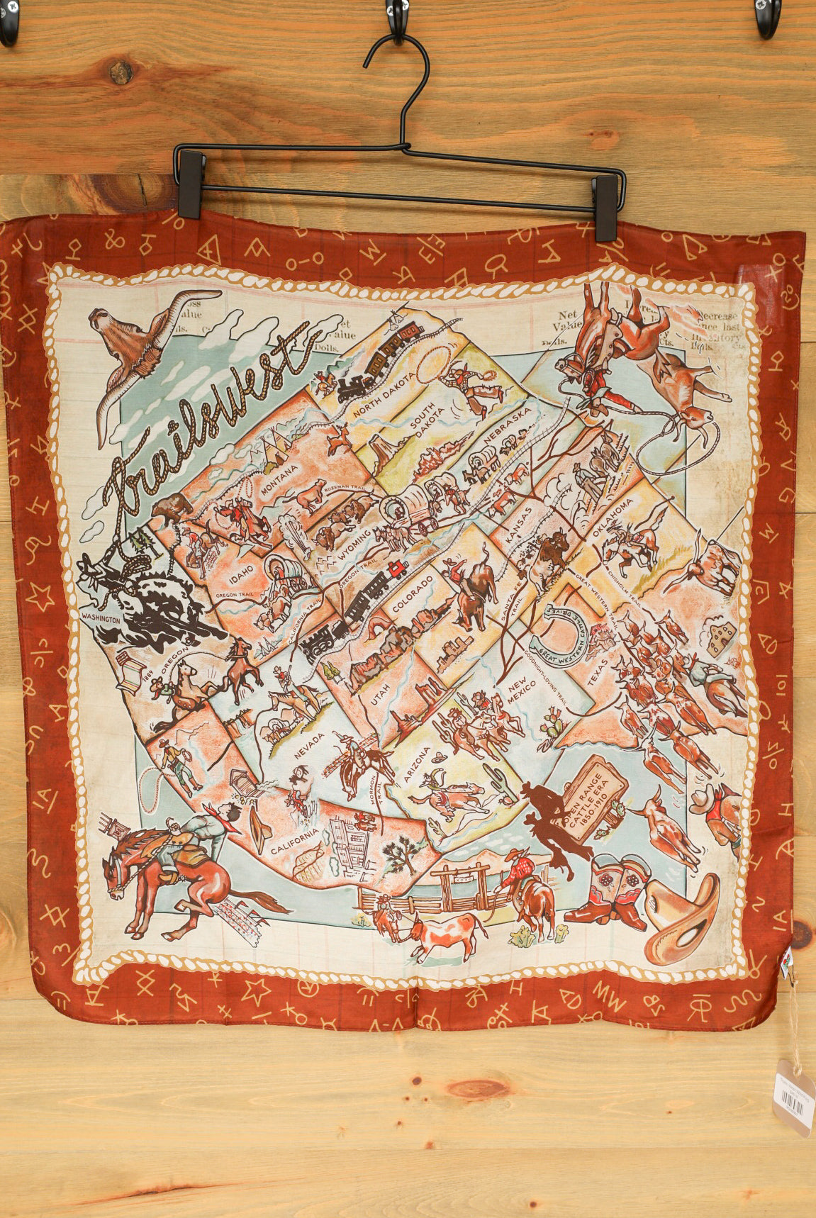 Trails West Wild Rag-Accessories-Crooked Horn Company, Online Women's Fashion Boutique in San Tan Valley, Arizona 85140