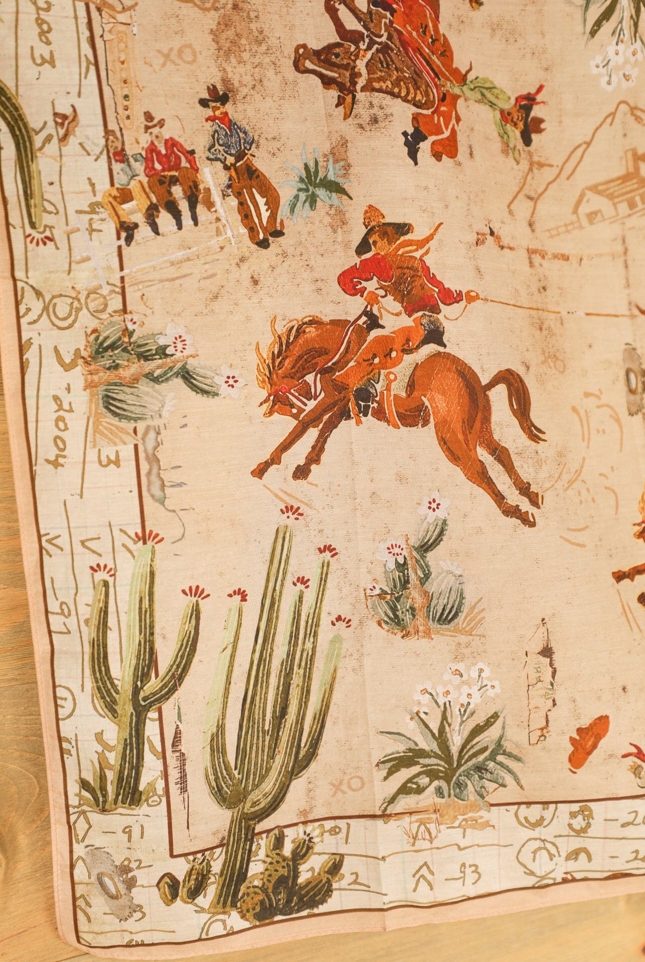 Opa's Wallpaper Wild Rag-Accessories-Crooked Horn Company, Online Women's Fashion Boutique in San Tan Valley, Arizona 85140