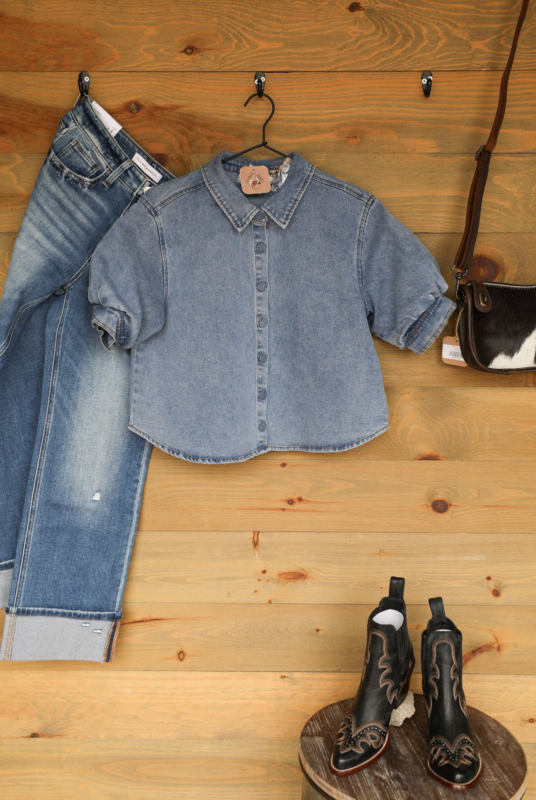 Redfield Top-Shirts-Crooked Horn Company, Online Women's Fashion Boutique in San Tan Valley, Arizona 85140