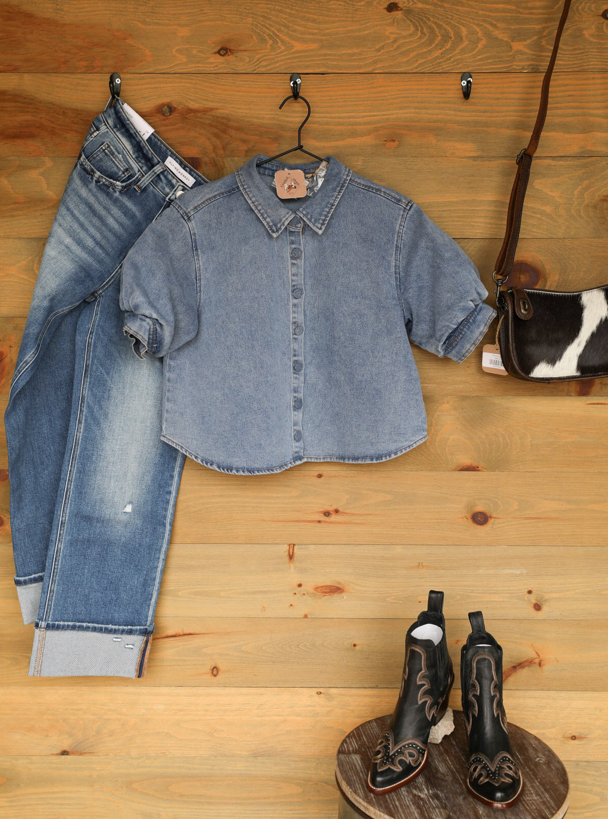 Redfield Top-Shirts-Crooked Horn Company, Online Women's Fashion Boutique in San Tan Valley, Arizona 85140