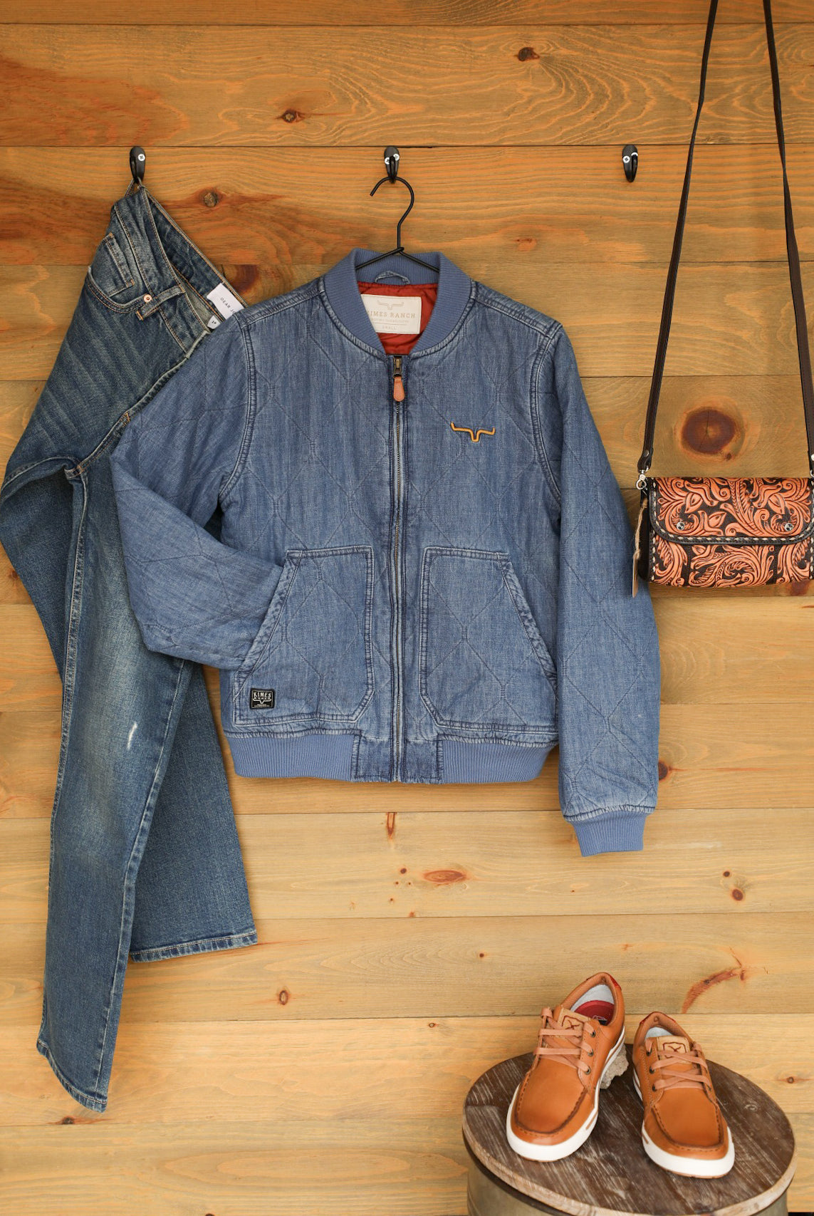 Marinos Indigo Jacket-Jacket-Crooked Horn Company, Online Women's Fashion Boutique in San Tan Valley, Arizona 85140