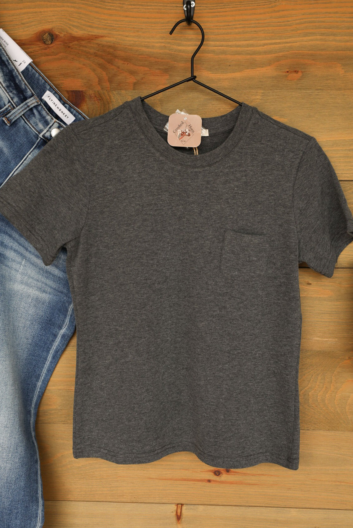 Clark Top-Shirts-Crooked Horn Company, Online Women's Fashion Boutique in San Tan Valley, Arizona 85140